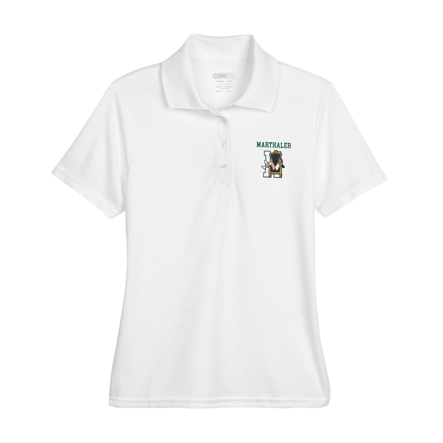 Womens Performance Polo — Shirsey in White
