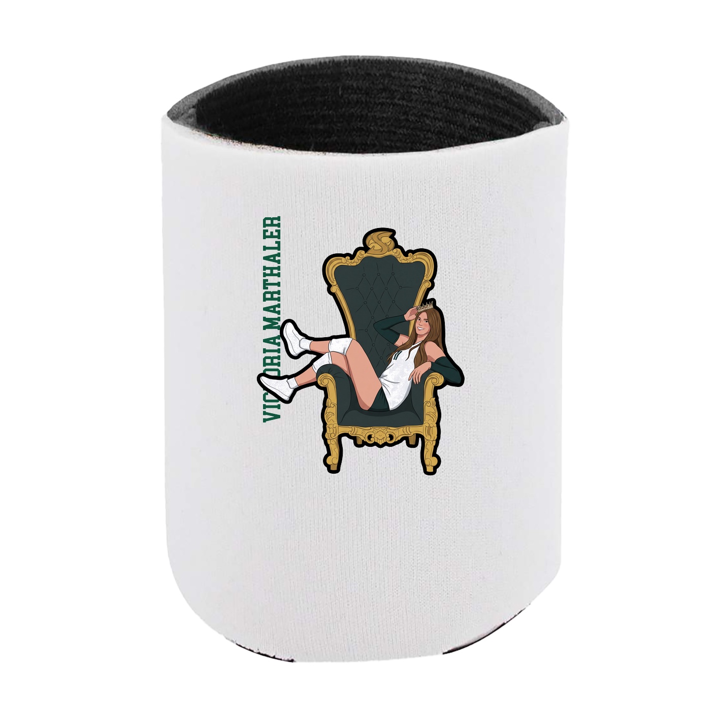 Can Holder — Name Vertical in White