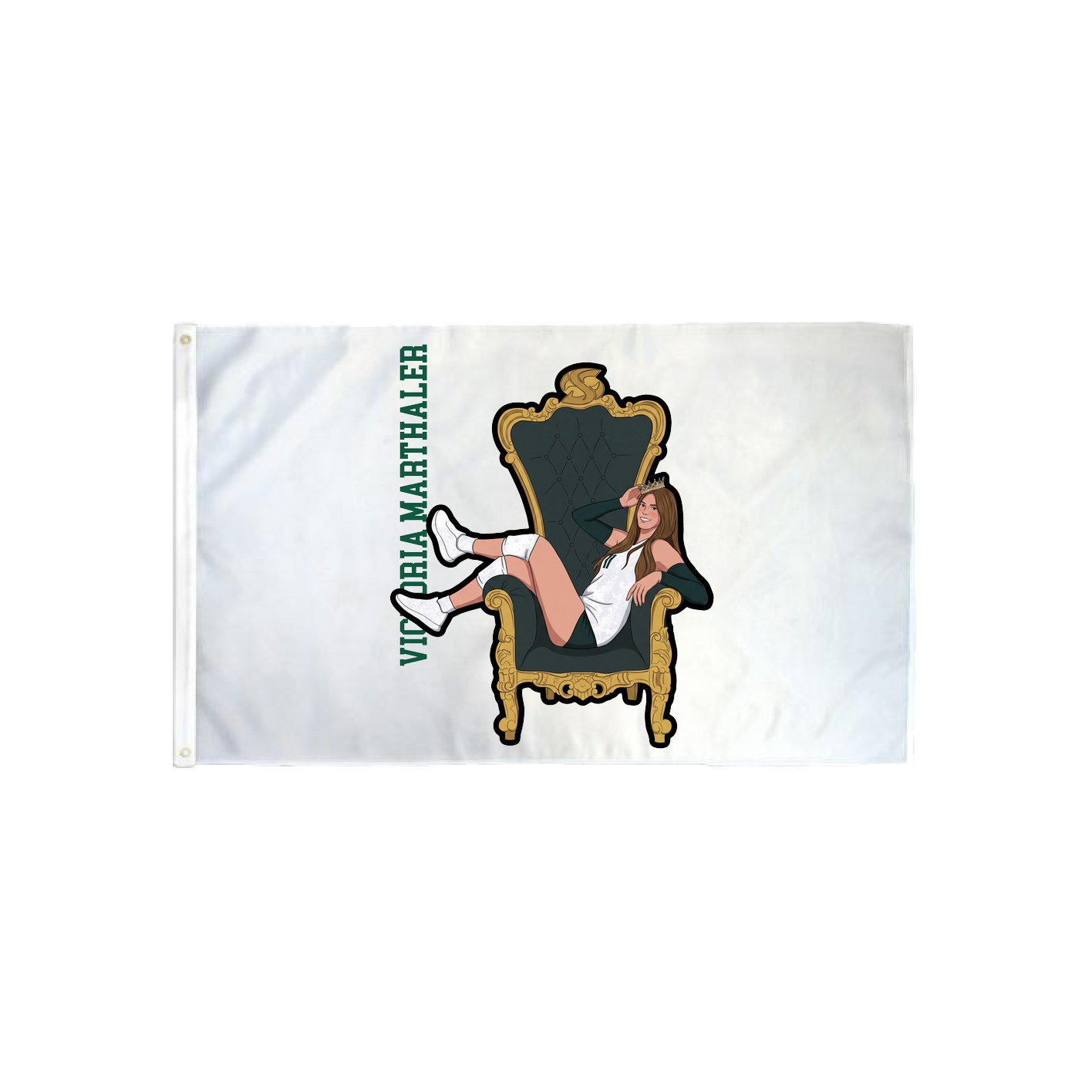 3x5 Flag — Name Vertical in Classic