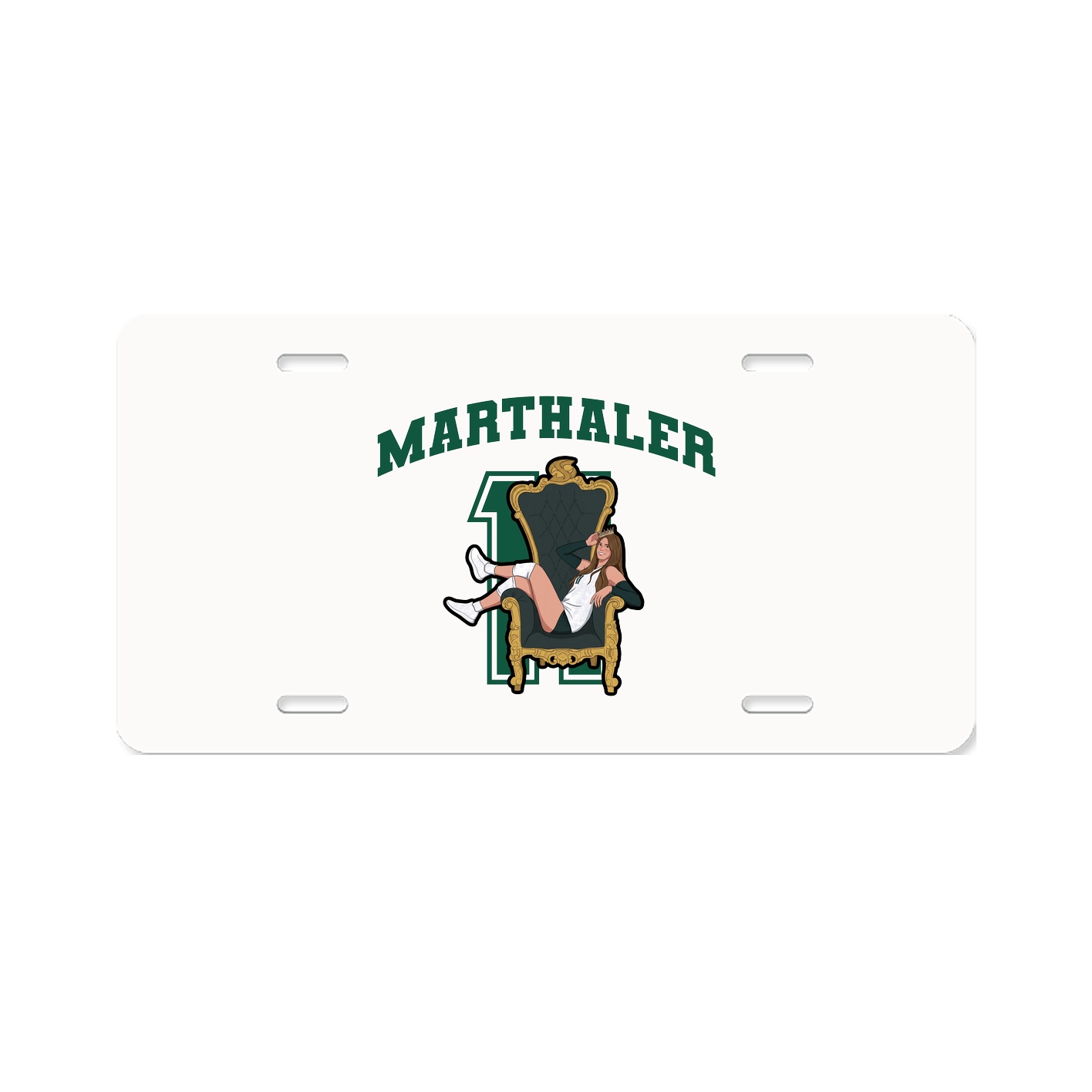 License Plate — Number in Classic