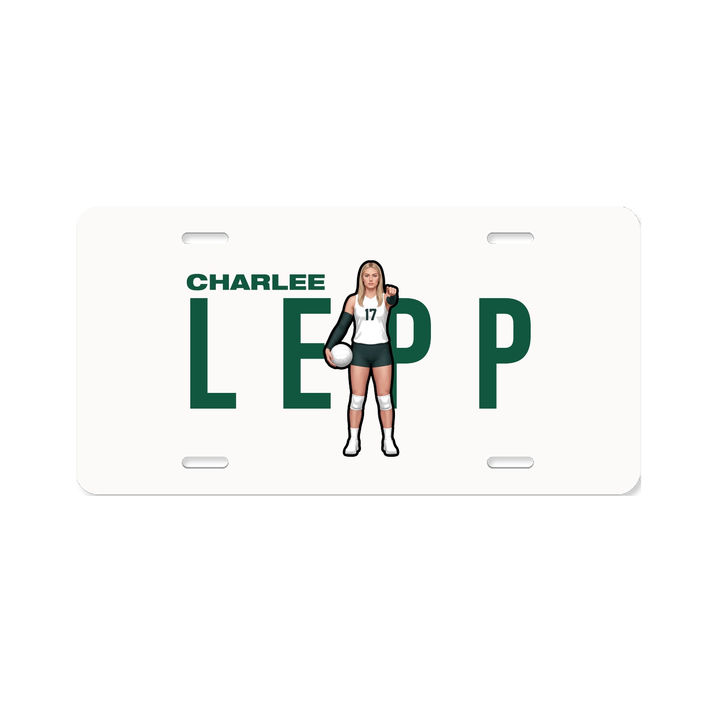 License Plate — Player Name in Classic