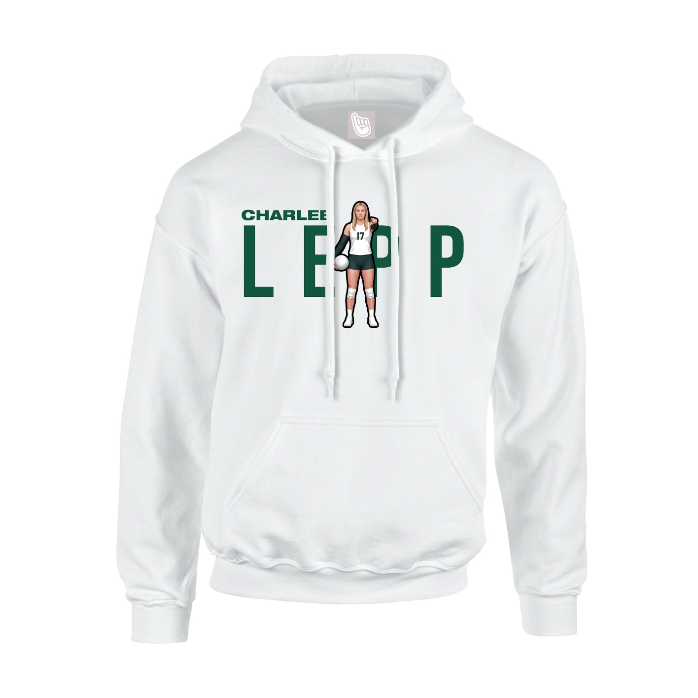 Hoodie — Player Name in White