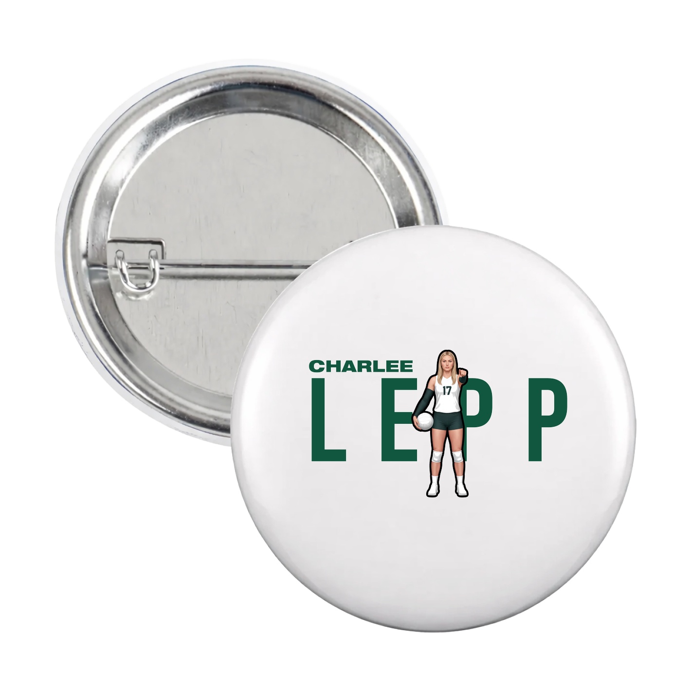 Game Day Button — Player Name in White