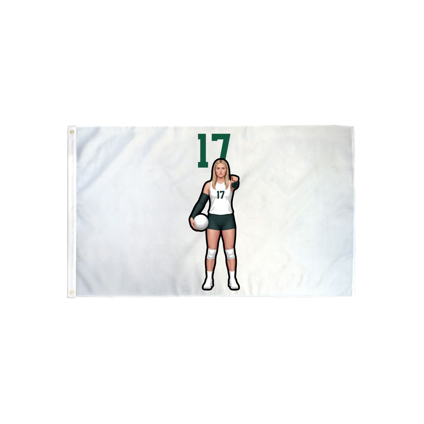 3x5 Flag — Number Top in Classic