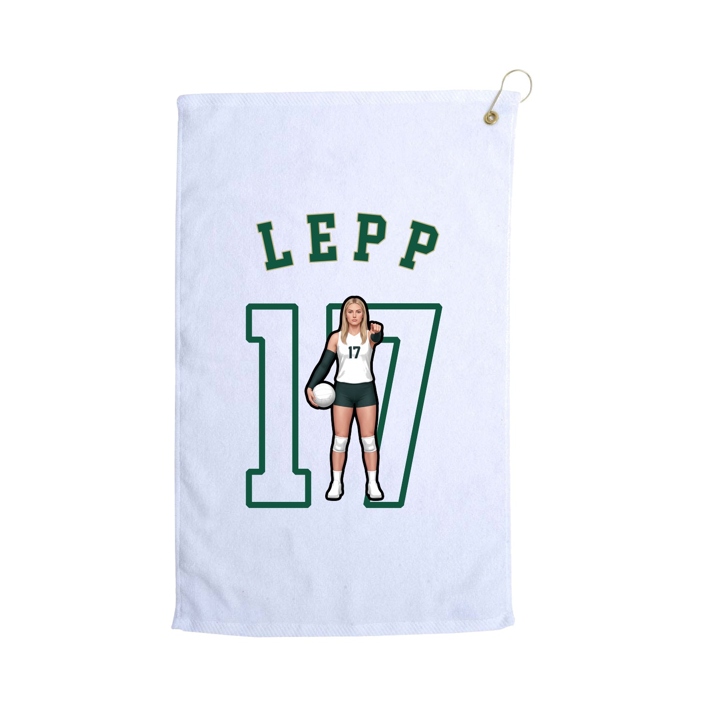 Golf Towel — Shirsey Arch in White