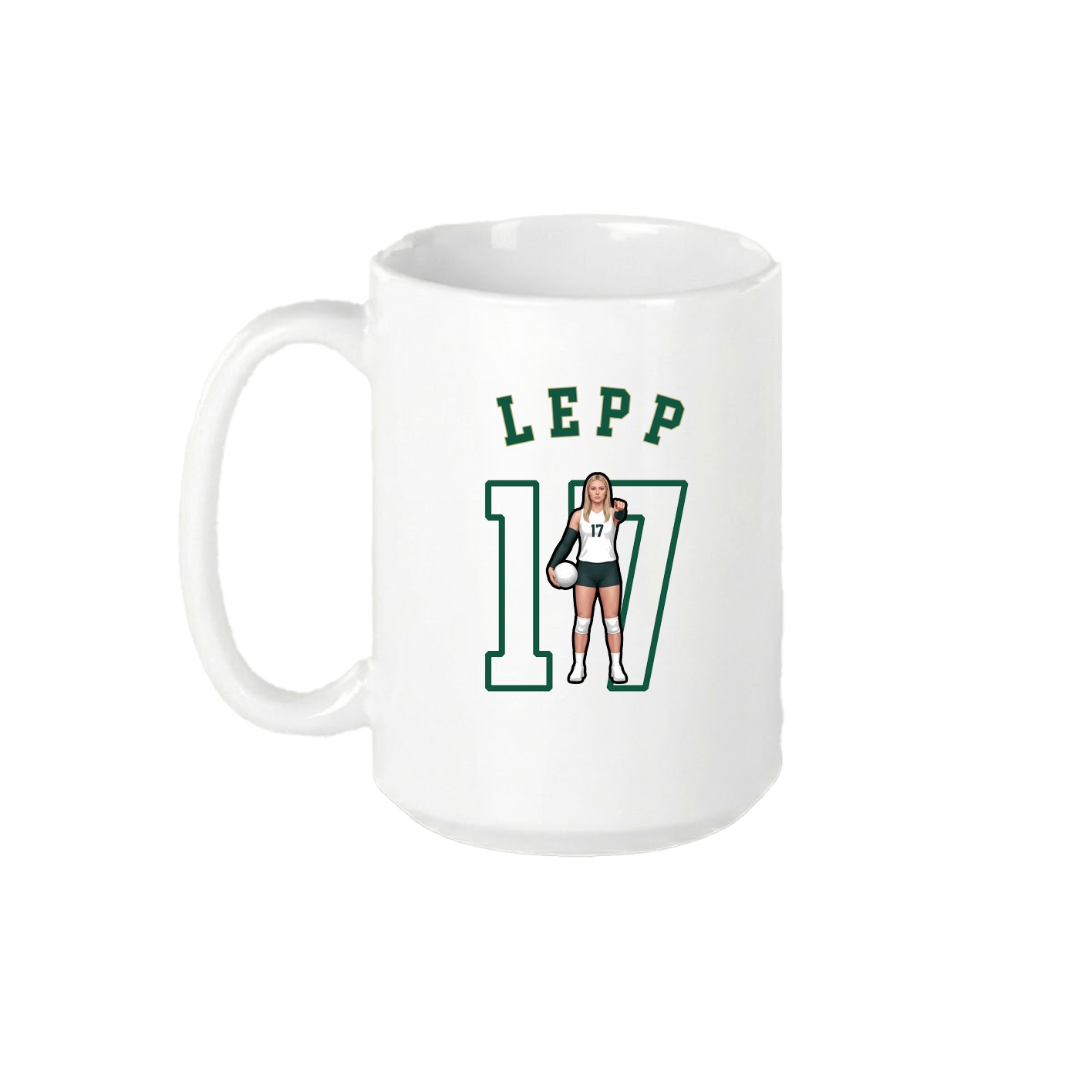 15oz Coffee Mug — Shirsey Arch in White
