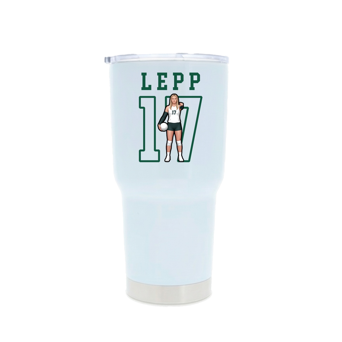 30oz Stainless Steel Tumbler — Shirsey in White