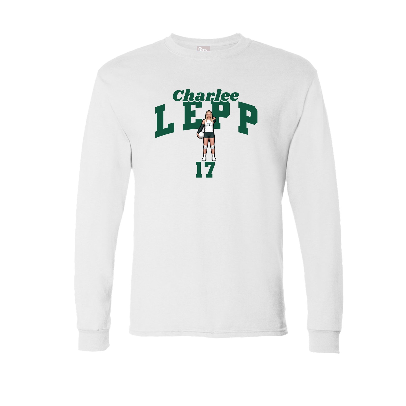 Long Sleeve Tee — Signature Arch in White