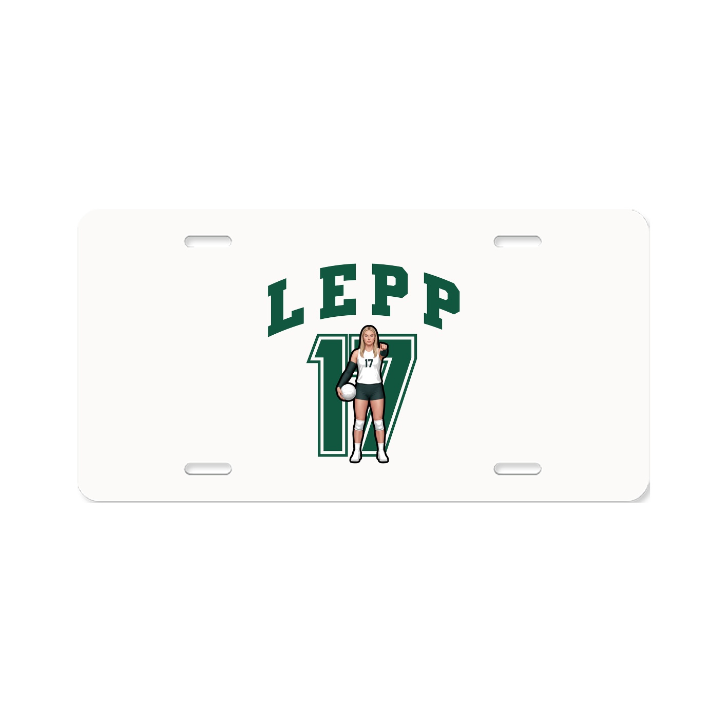 License Plate — Number in Classic