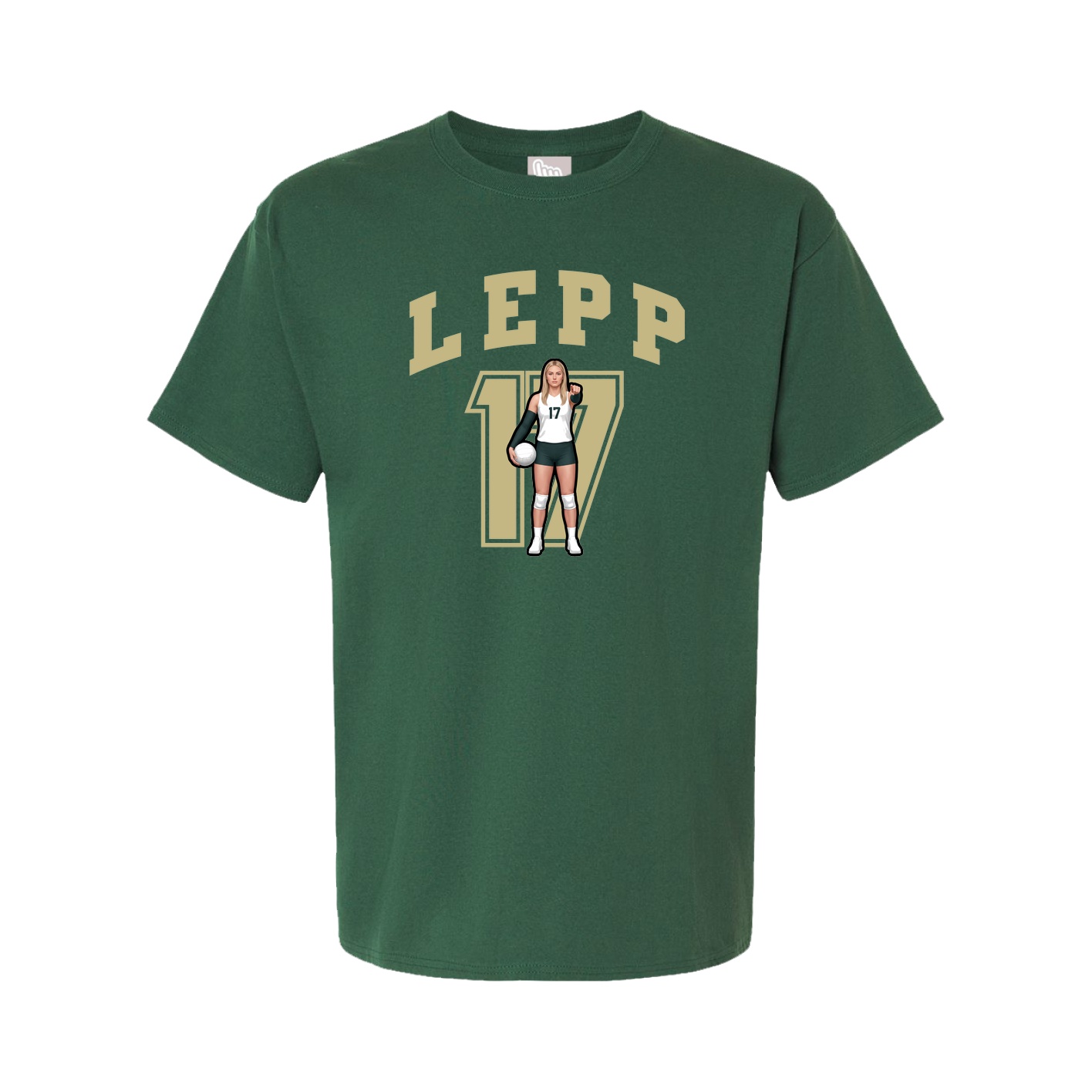 Tee — Number in Green