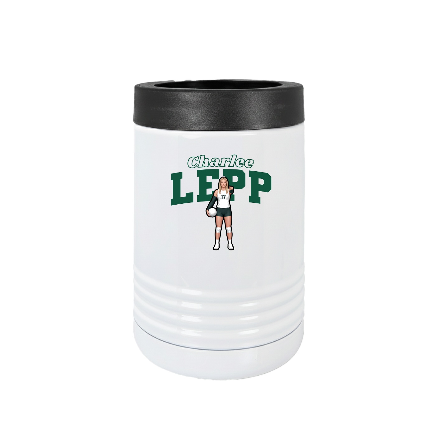 Beverage Holder — Name Arch in White