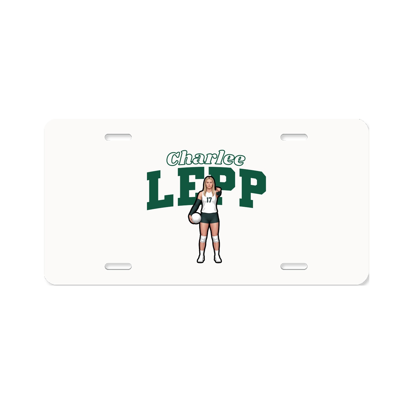 License Plate — Name Arch in Classic