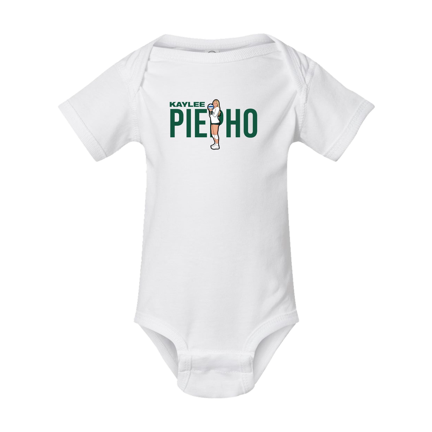 Baby Onesie — Player Name in White