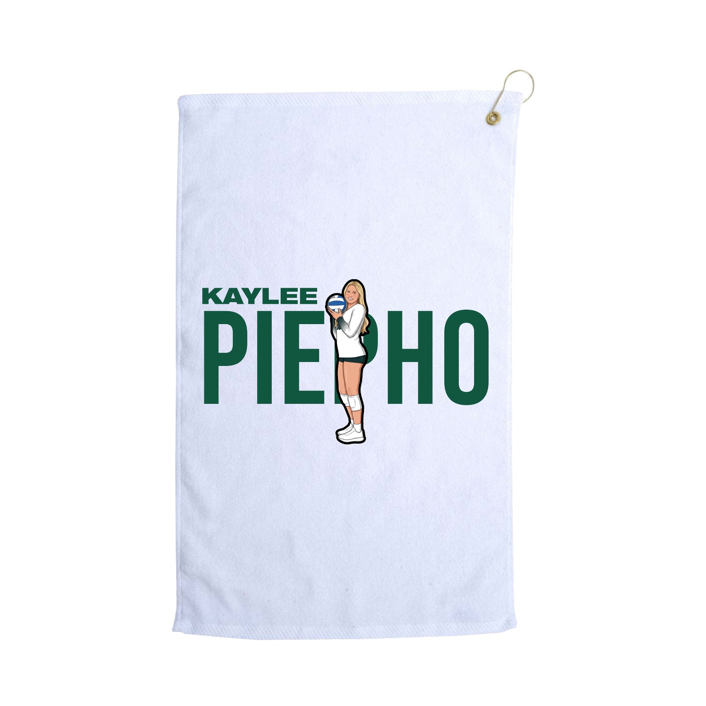 Golf Towel — Player Name in White