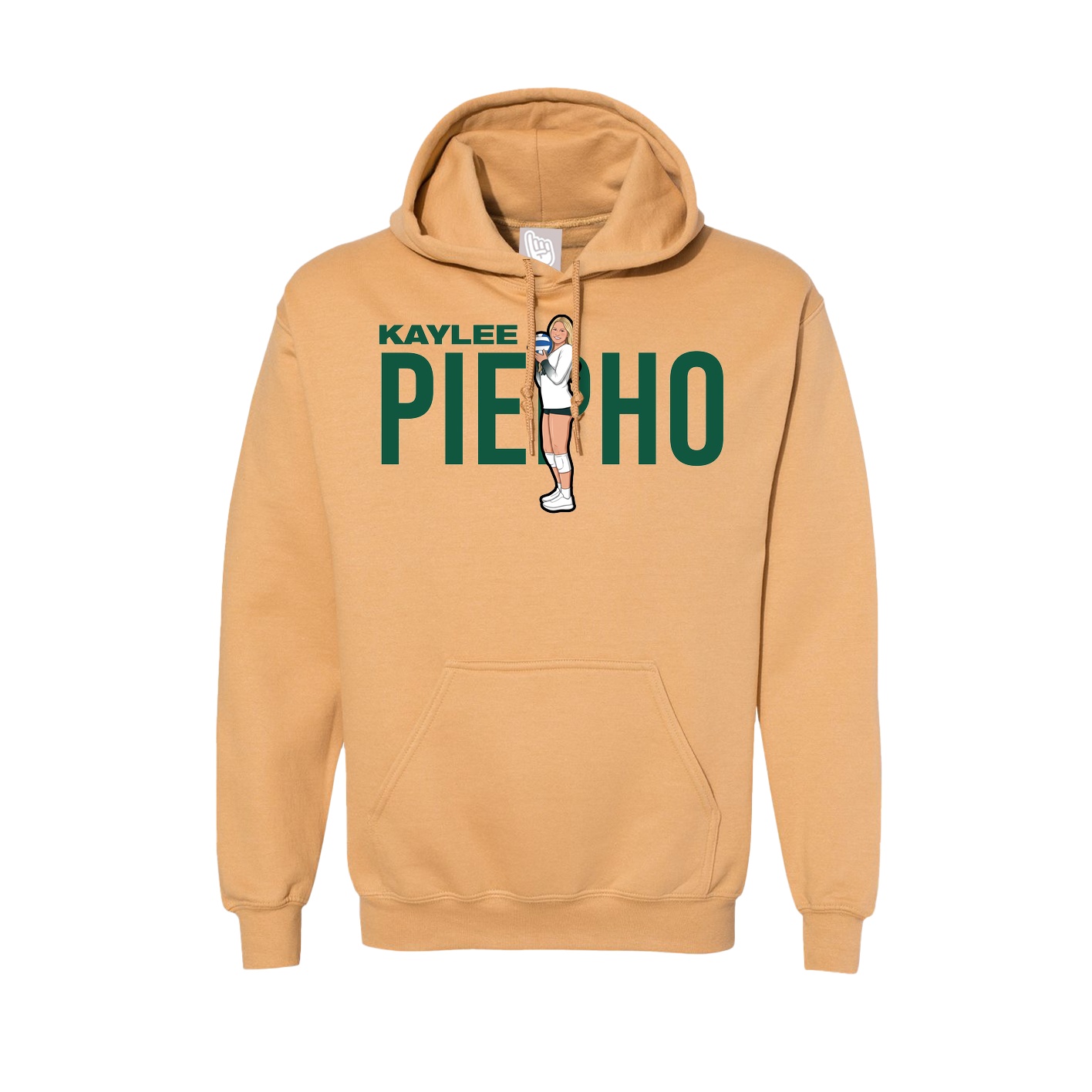 Hoodie — Player Name in Vegas Gold