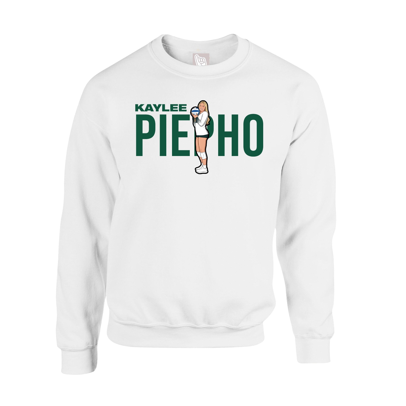 Fleece Crew — Player Name in White