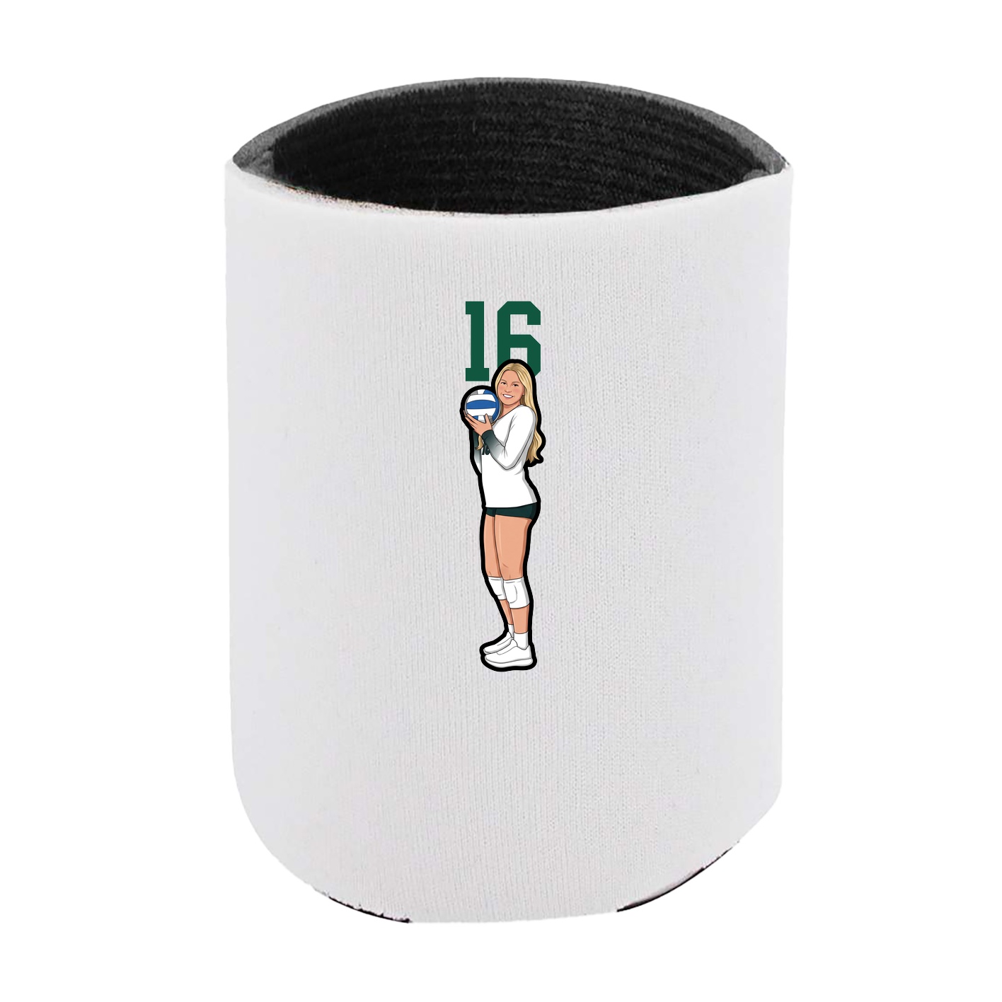Can Holder — Number Top in White