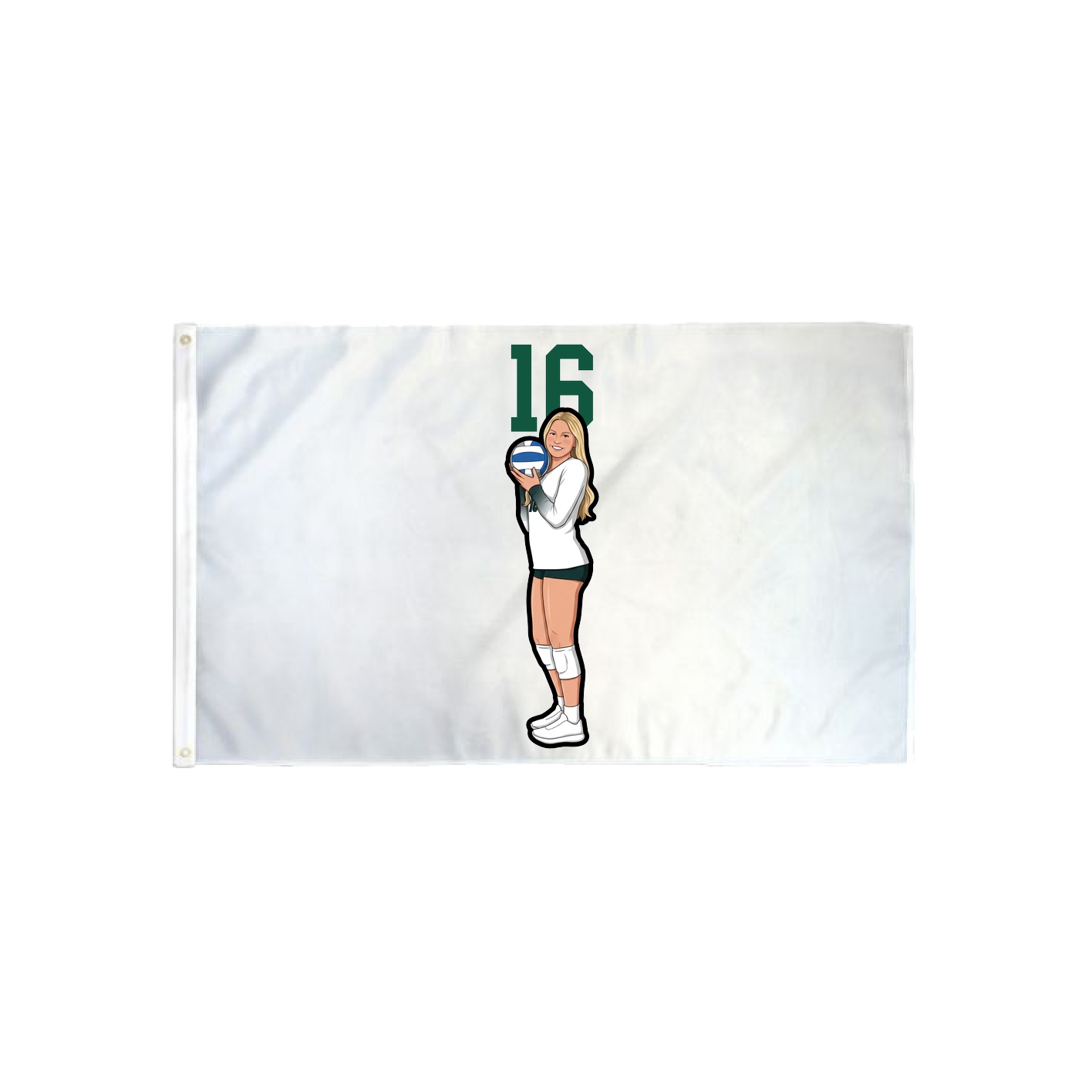 3x5 Flag — Number Top in Classic