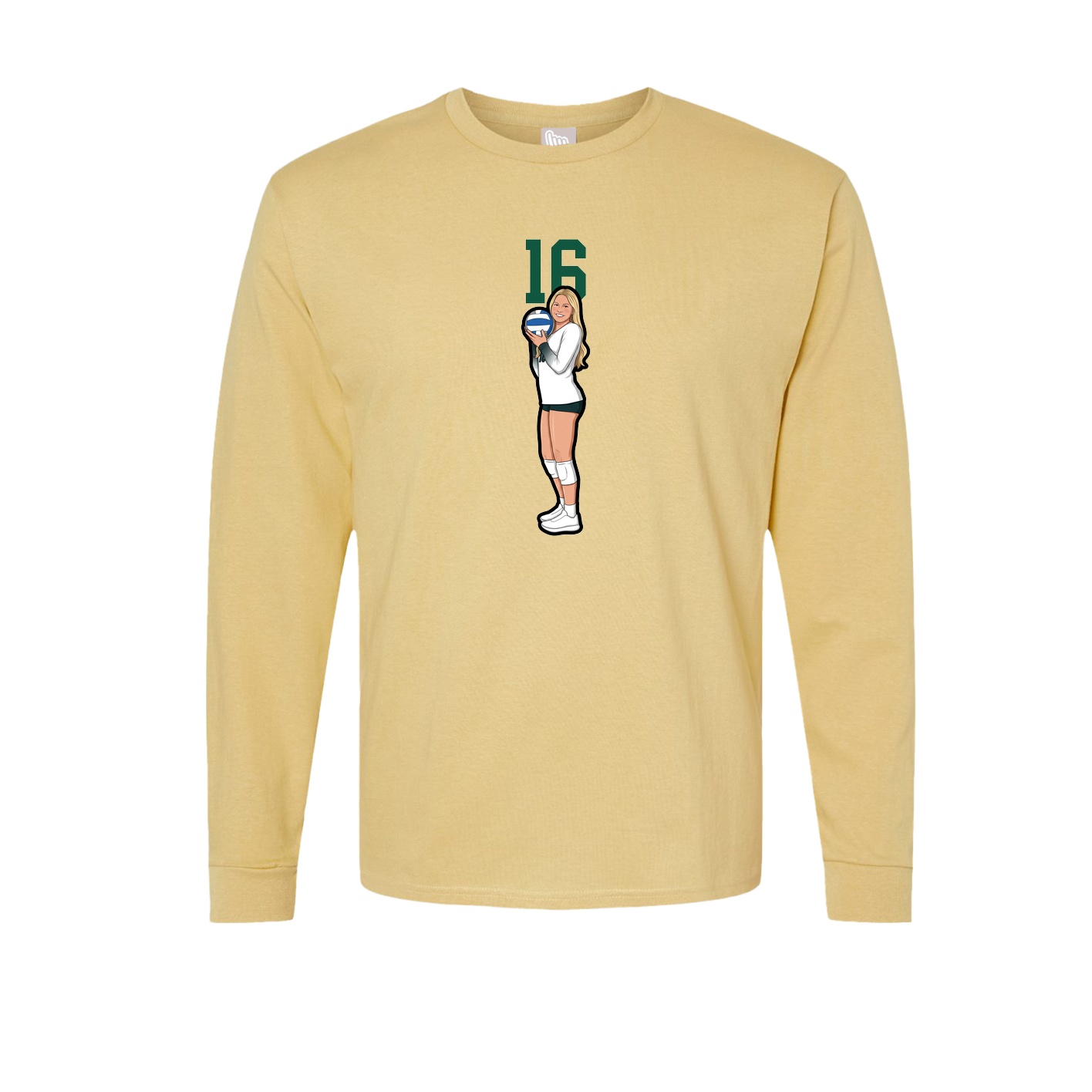 Long Sleeve Tee — Number Top in Vegas Gold
