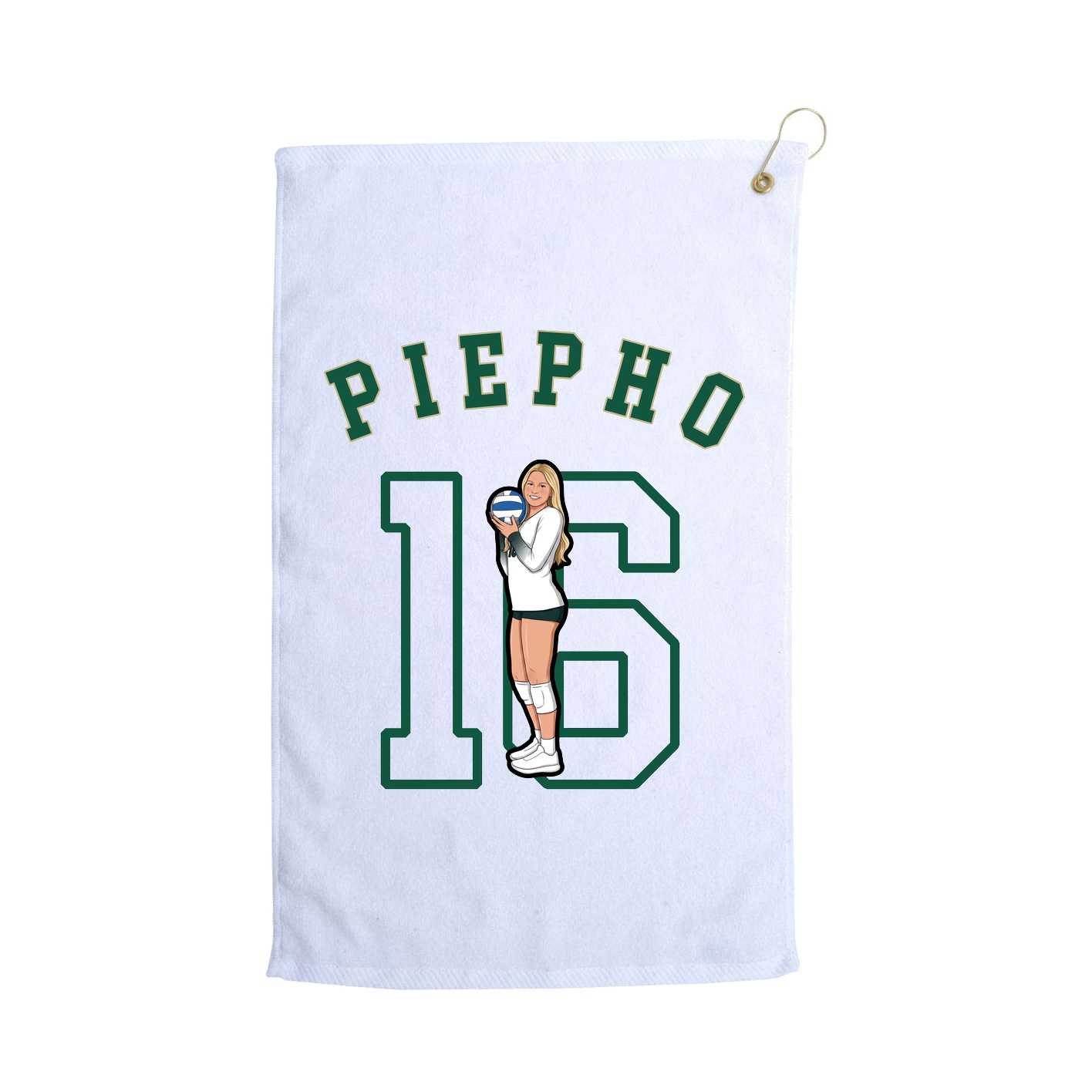 Golf Towel — Shirsey Arch in White
