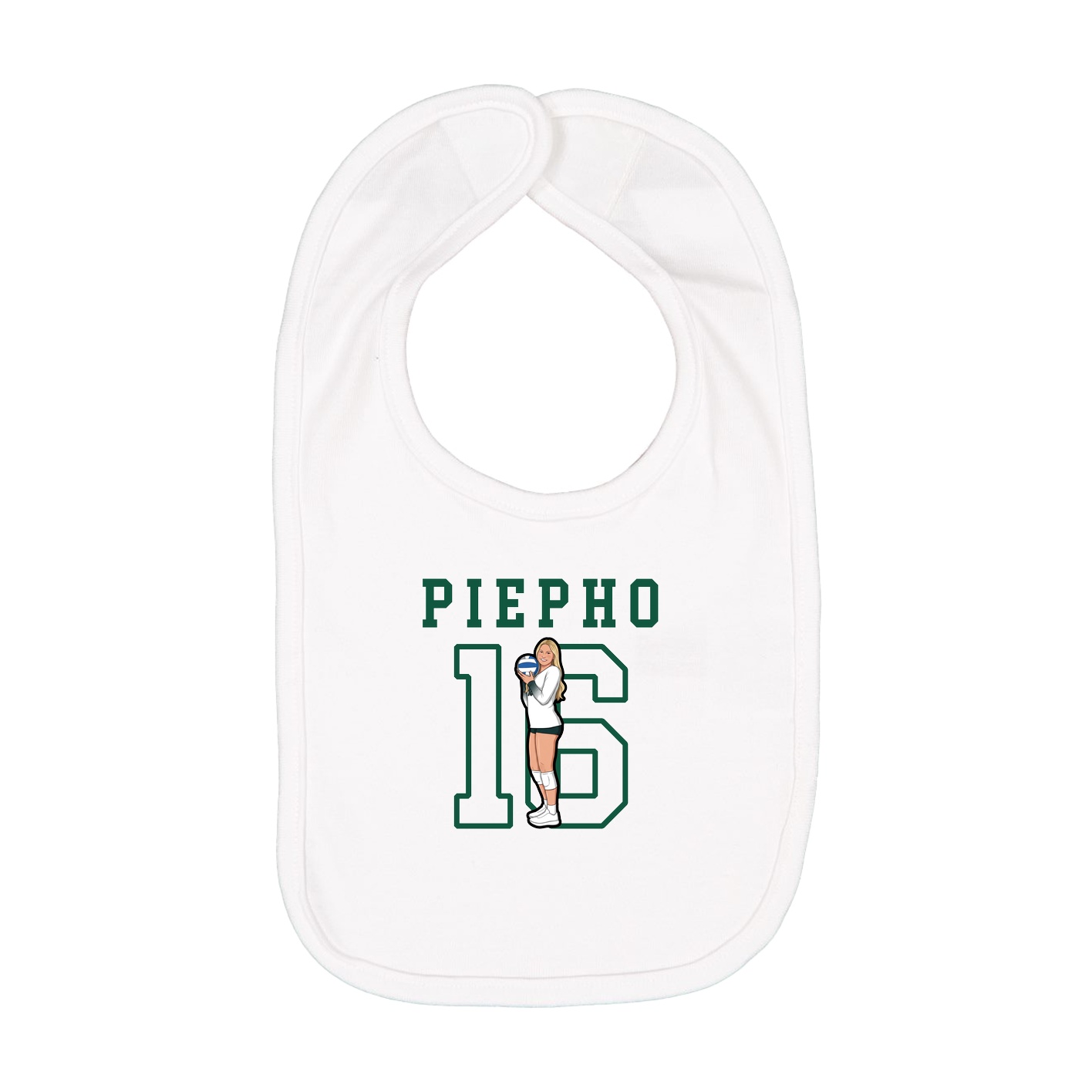 Infant Bib — Shirsey in White