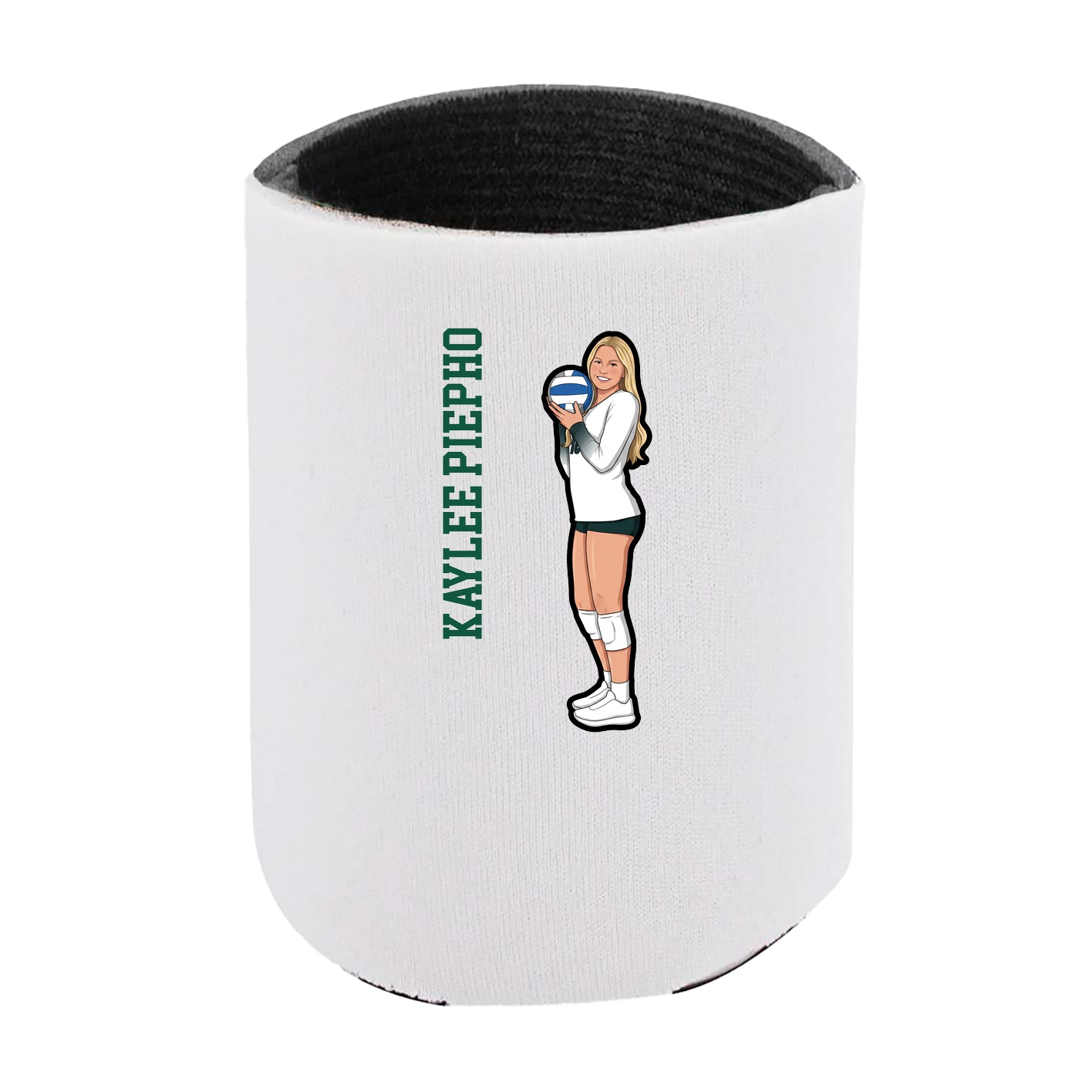 Can Holder — Name Vertical in White