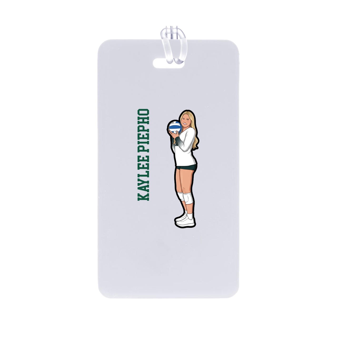Bag Tag — Name Vertical in Classic