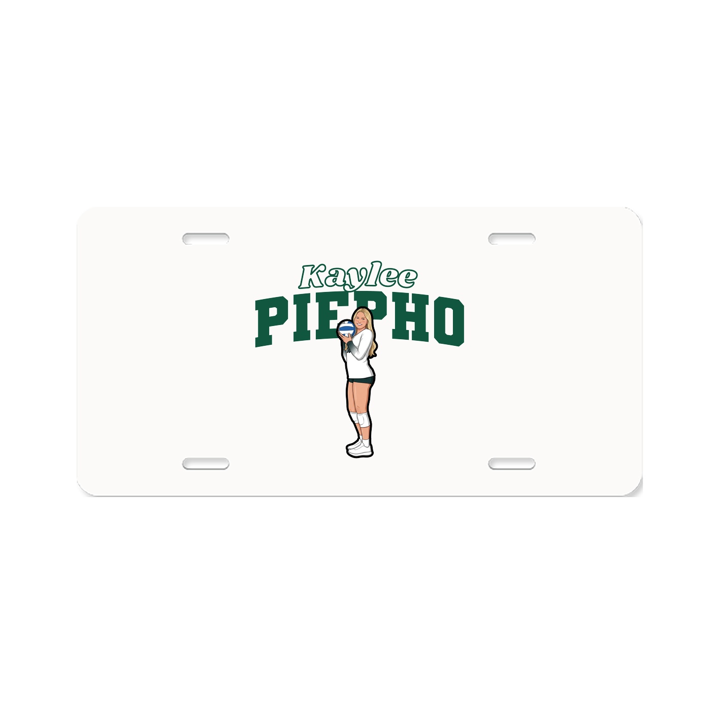 License Plate — Name Arch in Classic