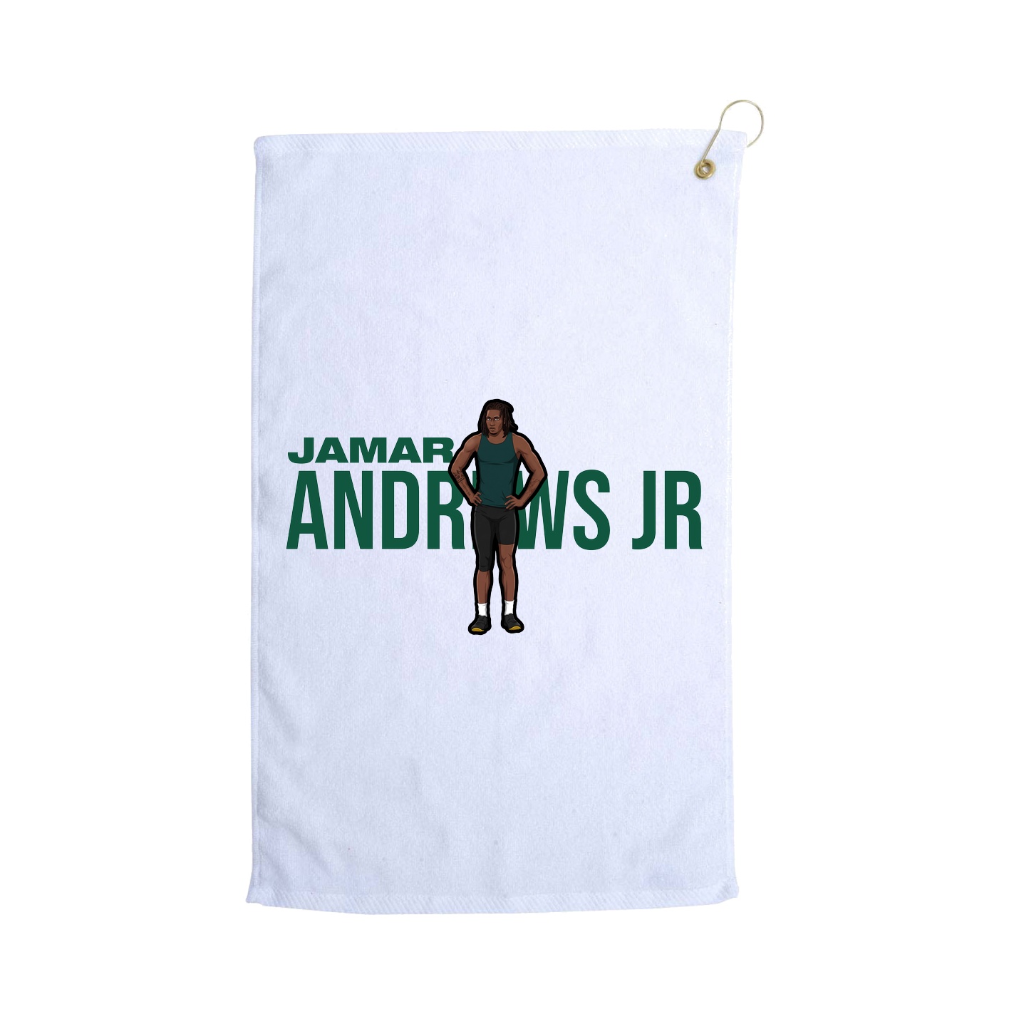 Golf Towel — Player Name in White