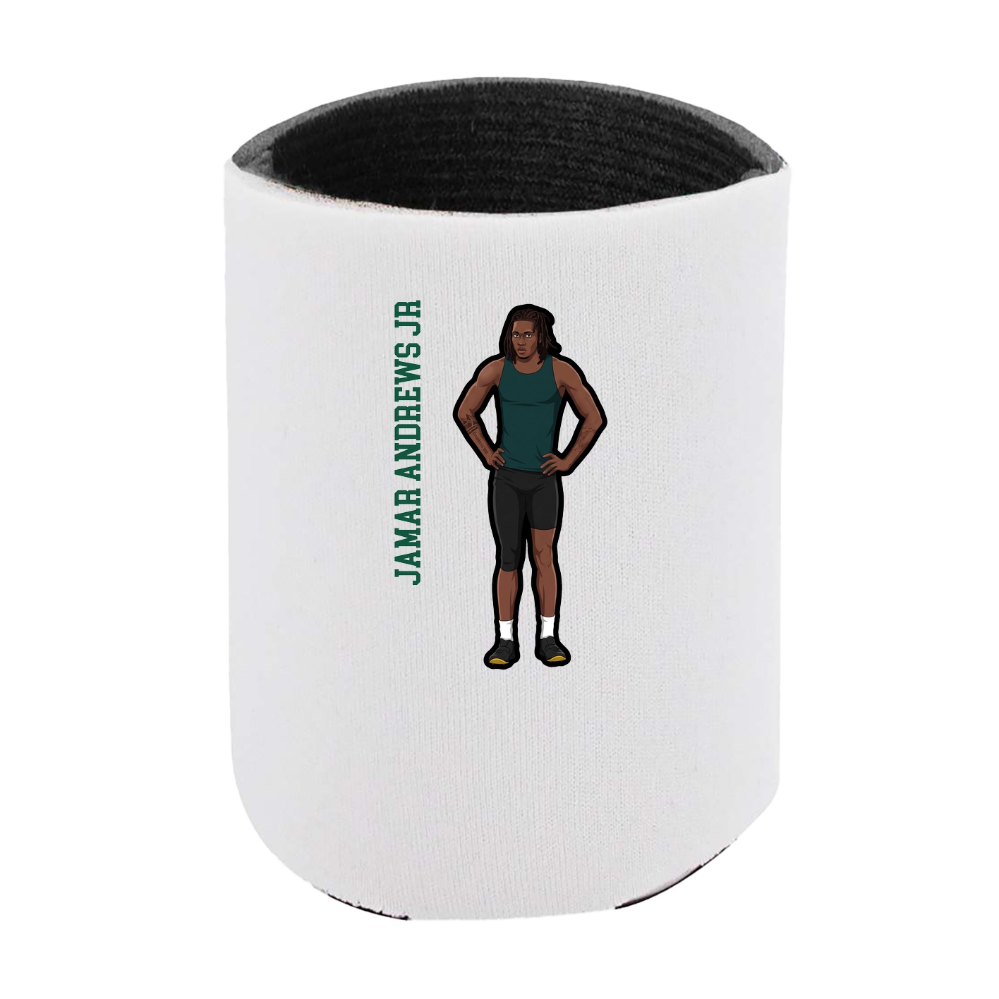 Can Holder — Name Vertical in White