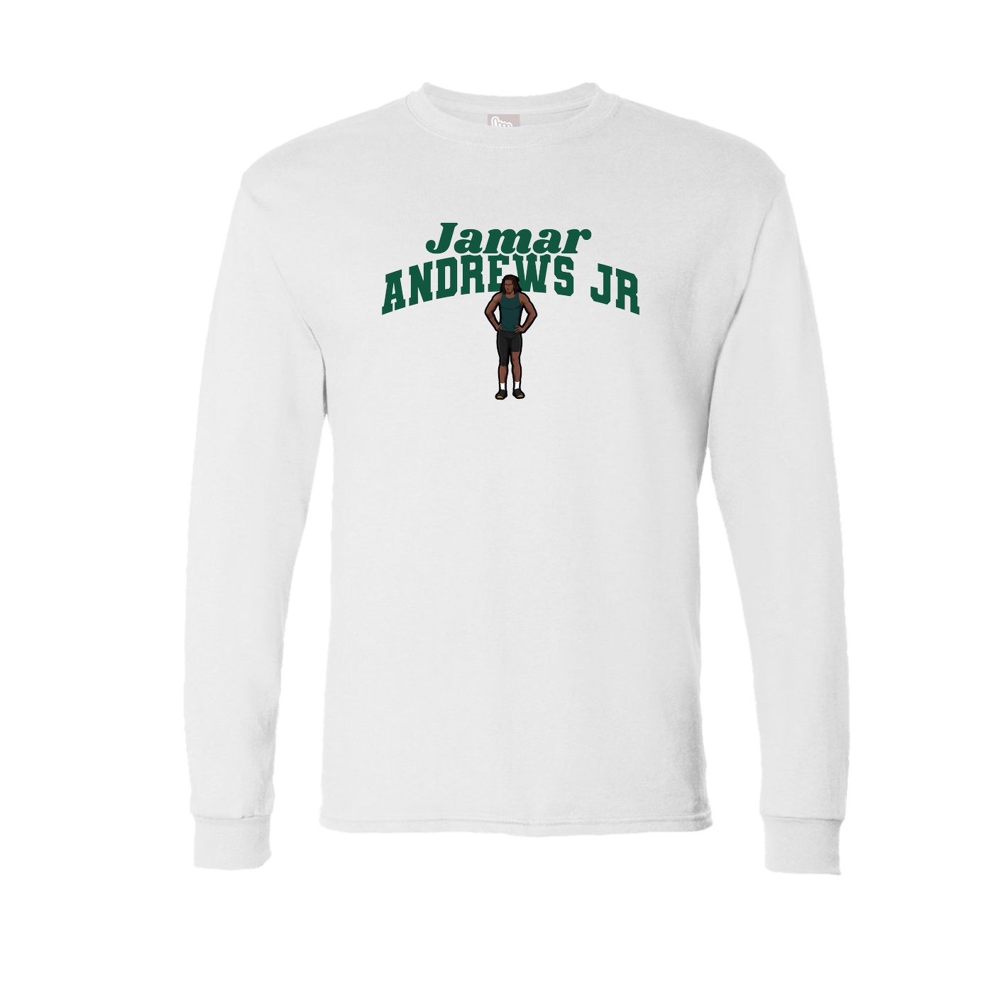 Long Sleeve Tee — Signature Arch in White