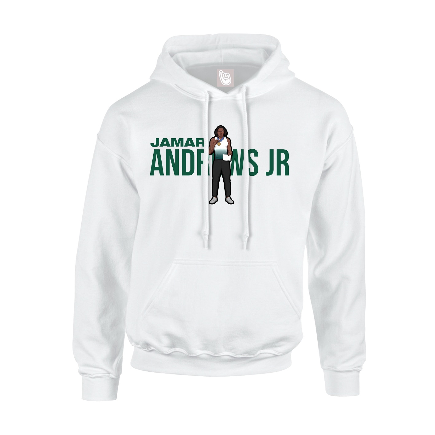 Hoodie — Player Name in White