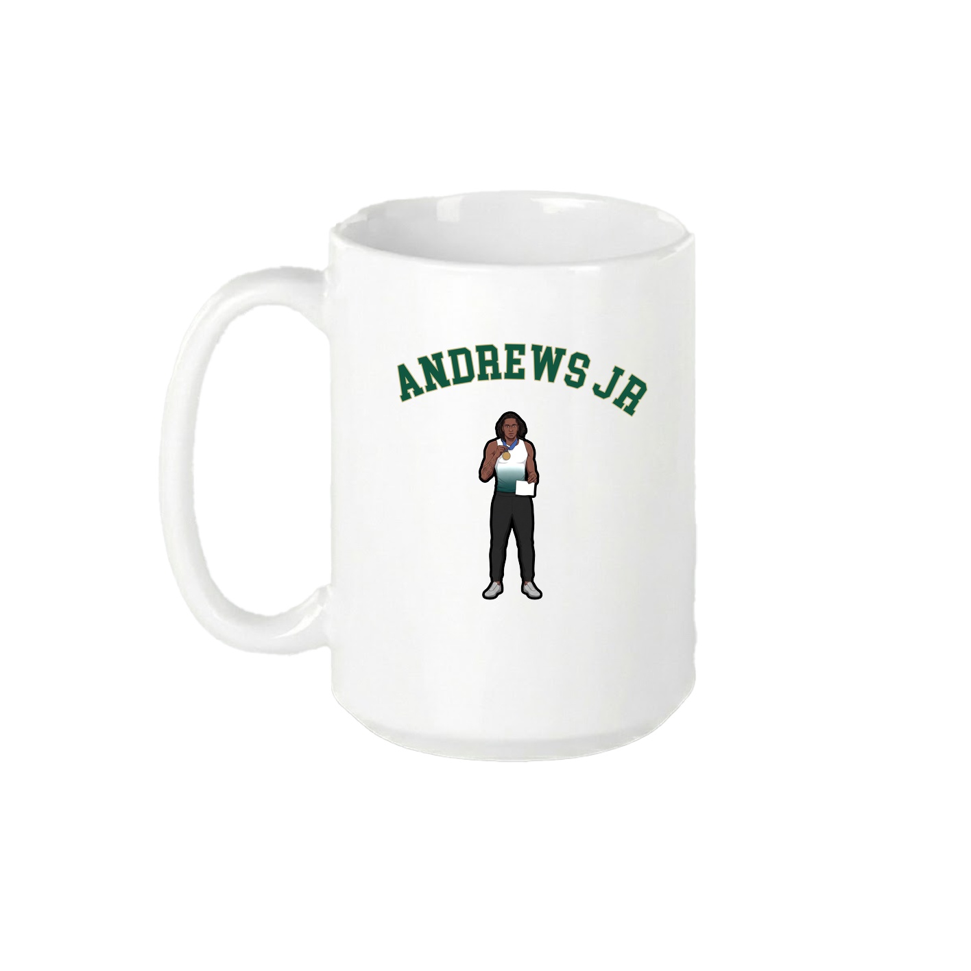 15oz Coffee Mug — Shirsey Arch in White