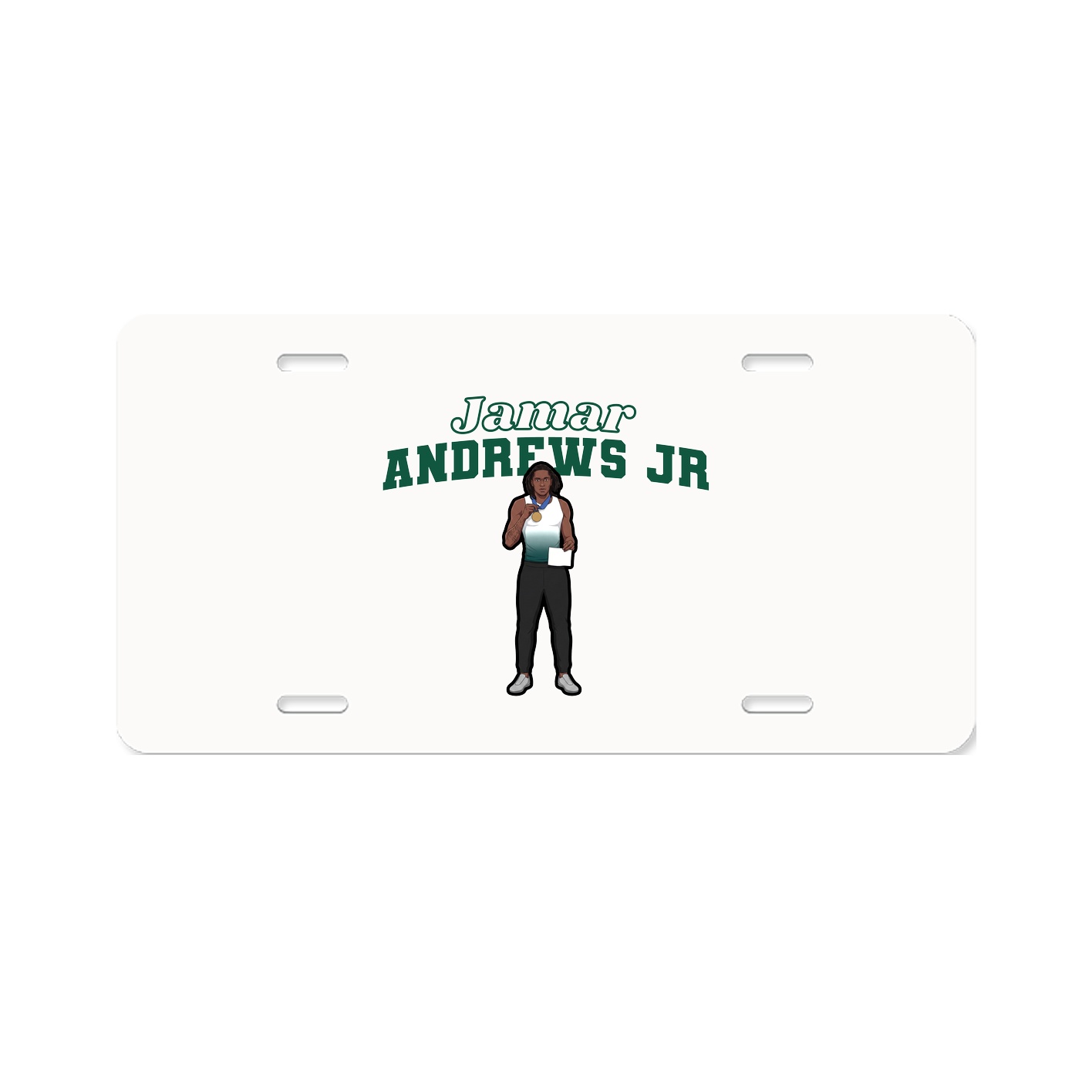 License Plate — Name Arch in Classic