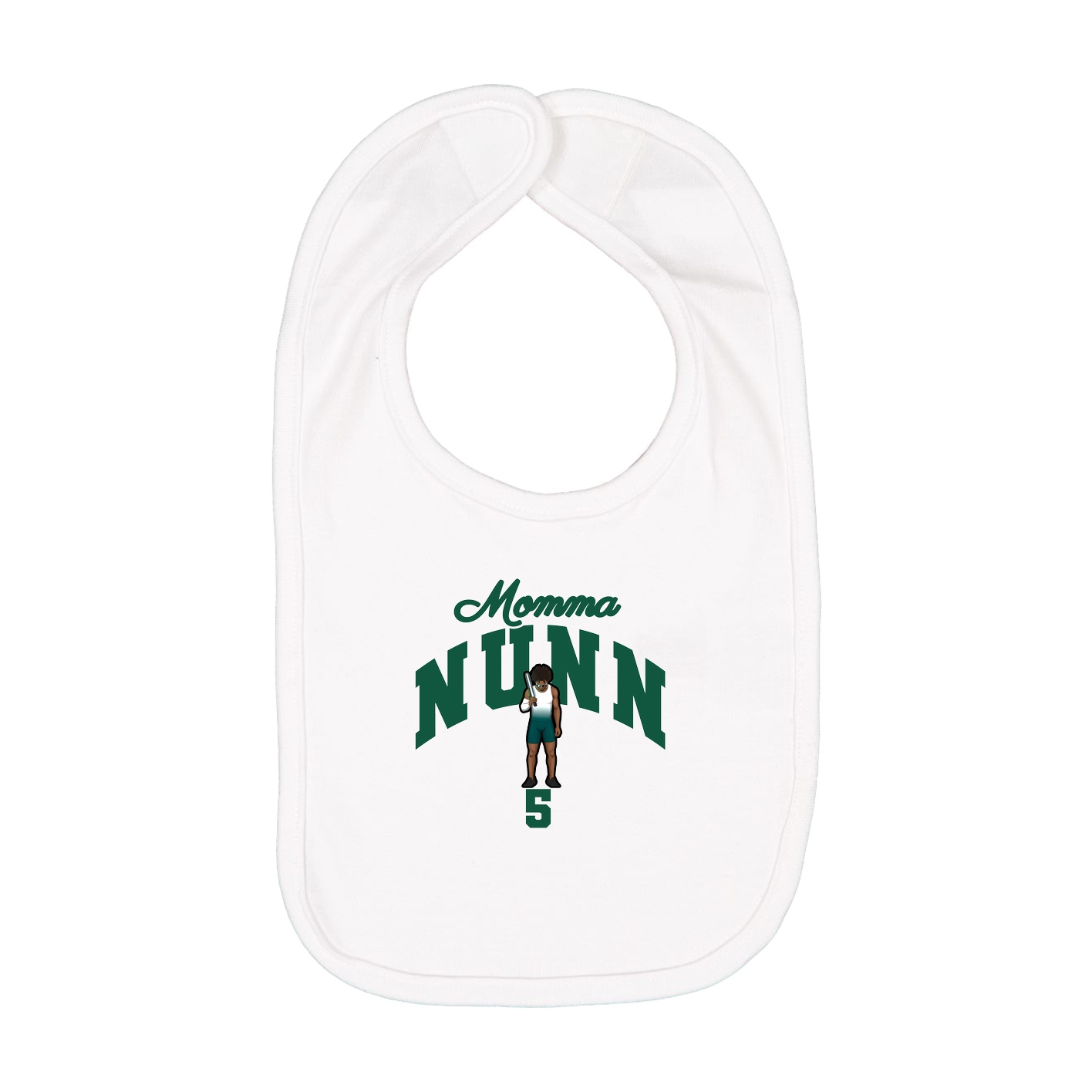 Infant Bib — Mothers Day Arch in White