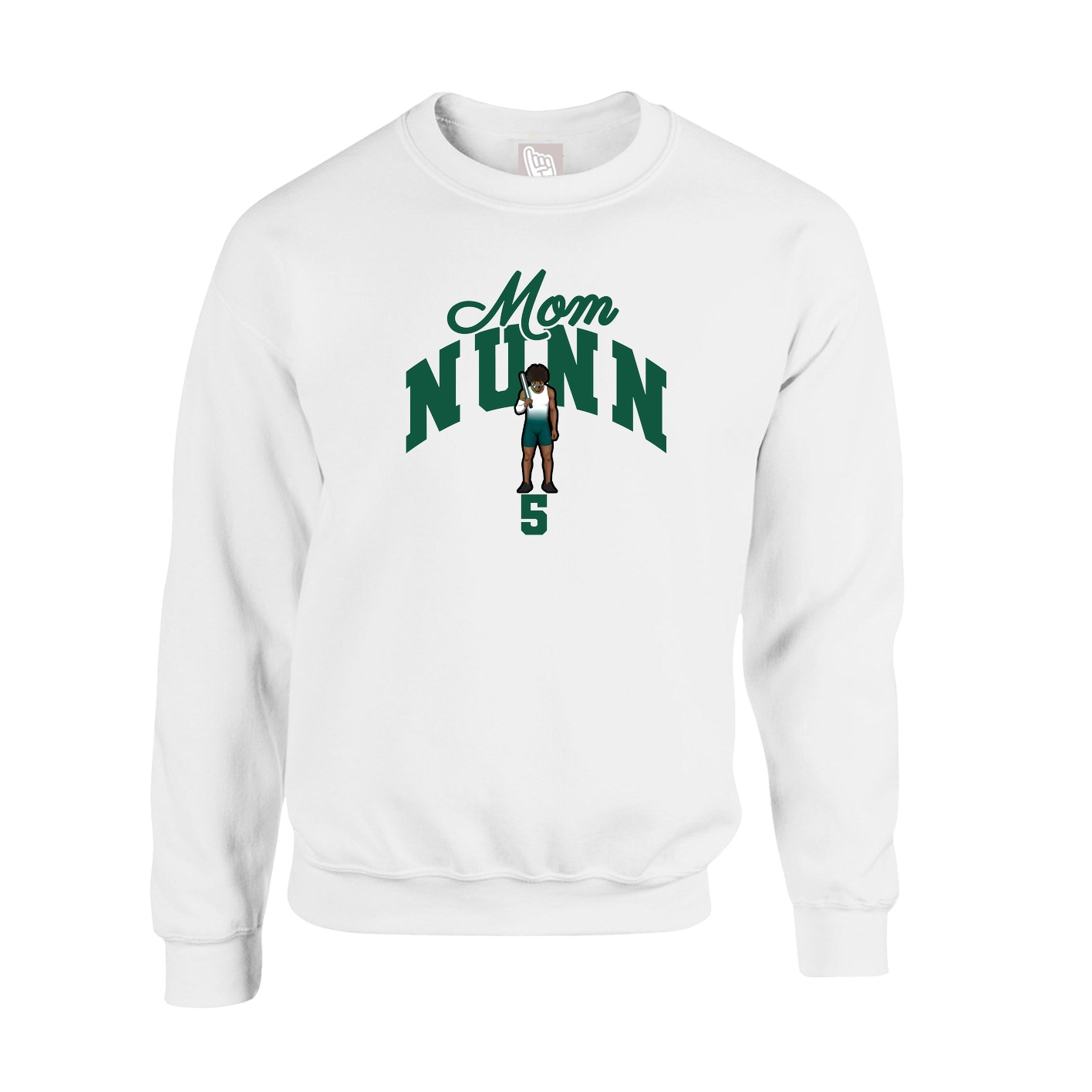 Fleece Crew — Mothers Day Arch in White