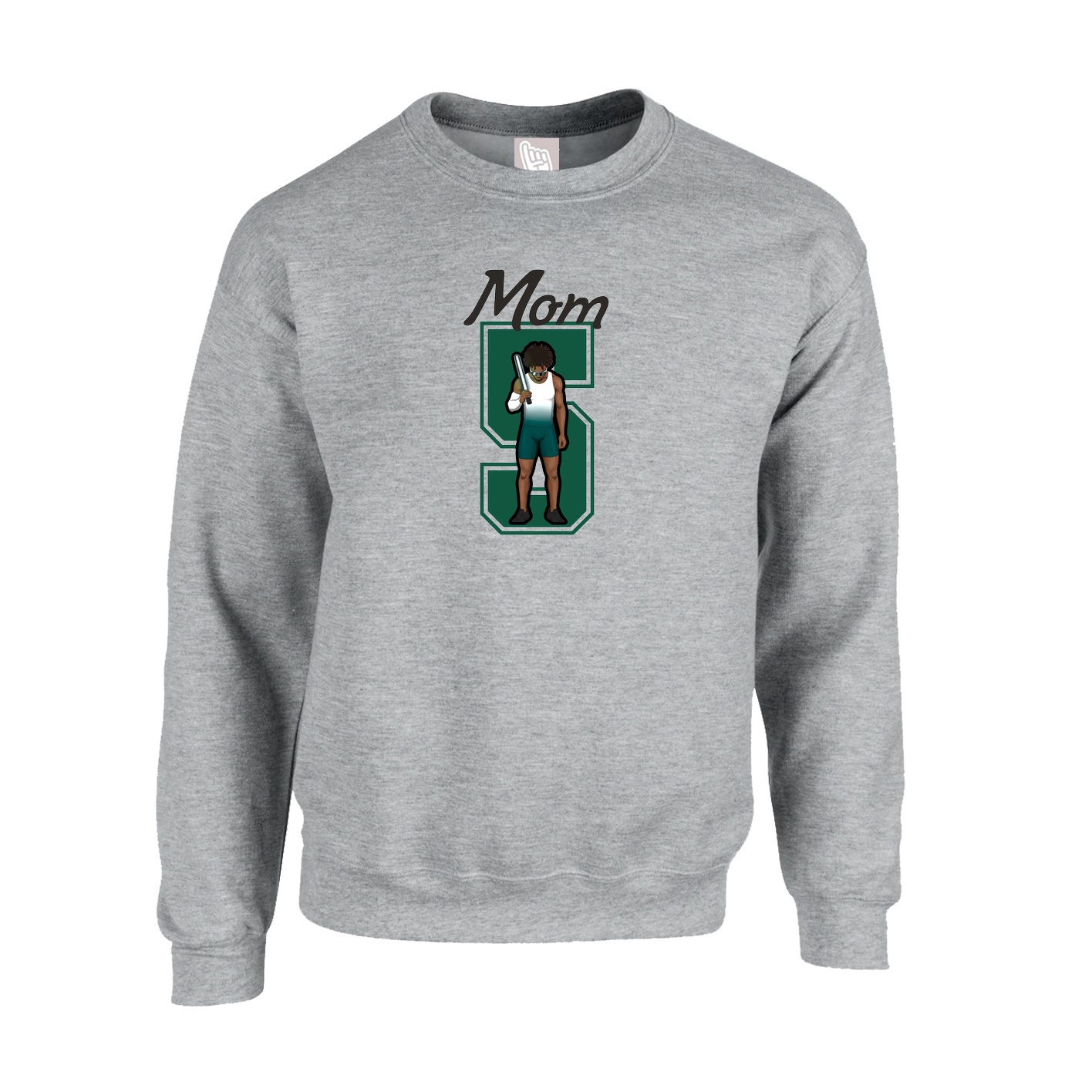 Fleece Crew — Mothers Day Shirsey in Grey