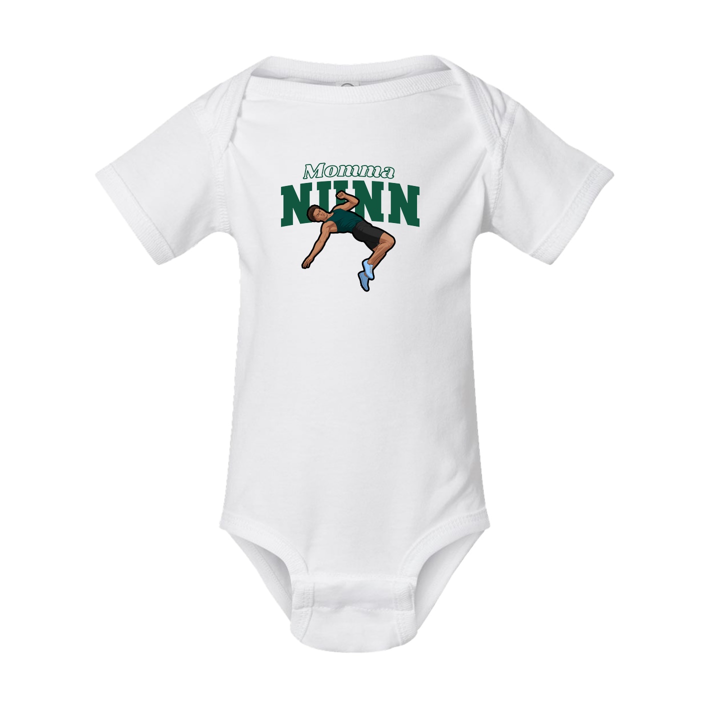 Baby Onesie — Mothers Day Block in White