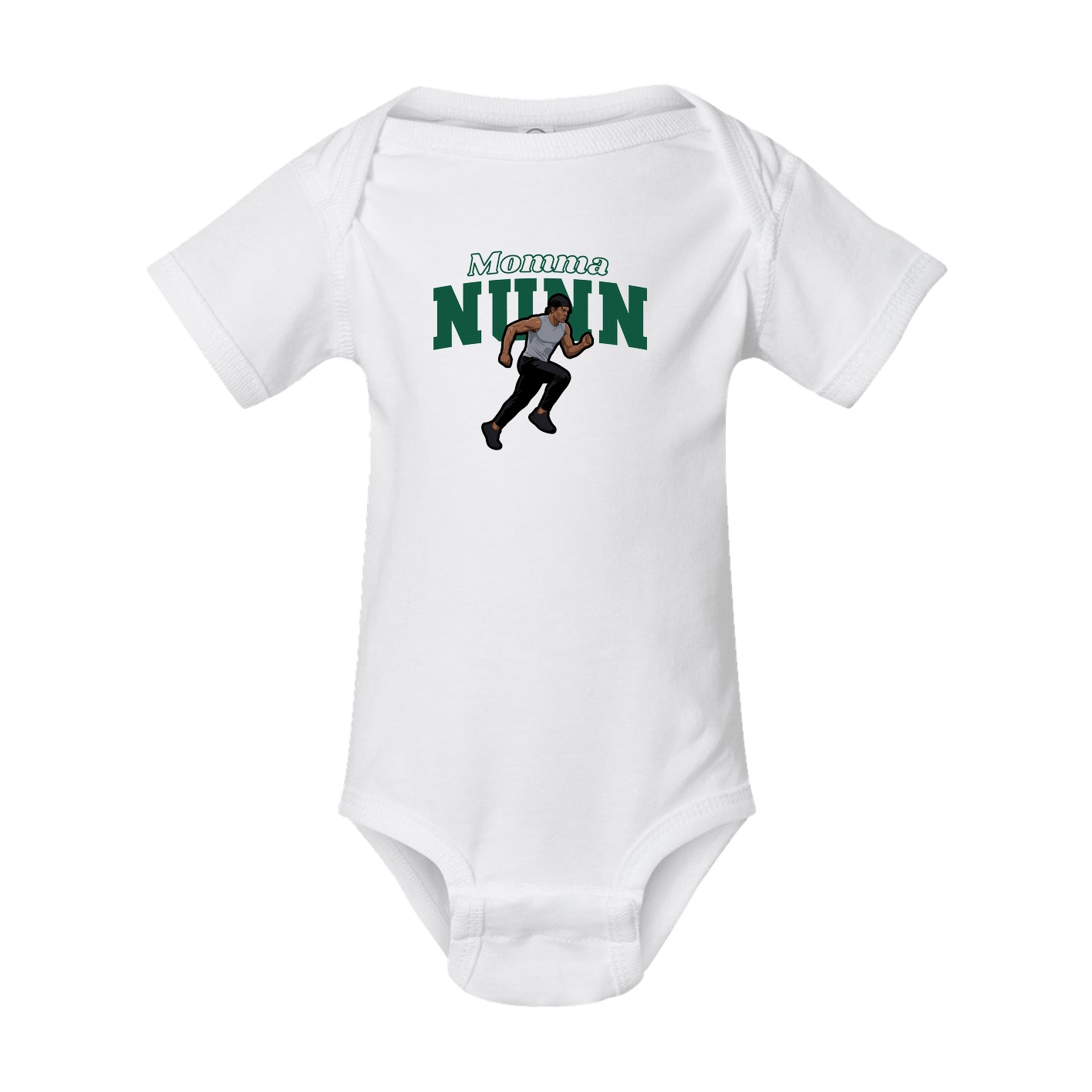 Baby Onesie — Mothers Day Block in White