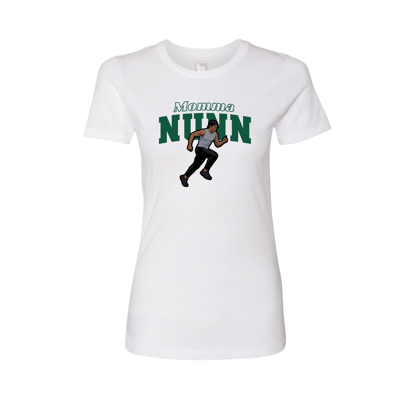 Womens Tee — Mothers Day Block in White