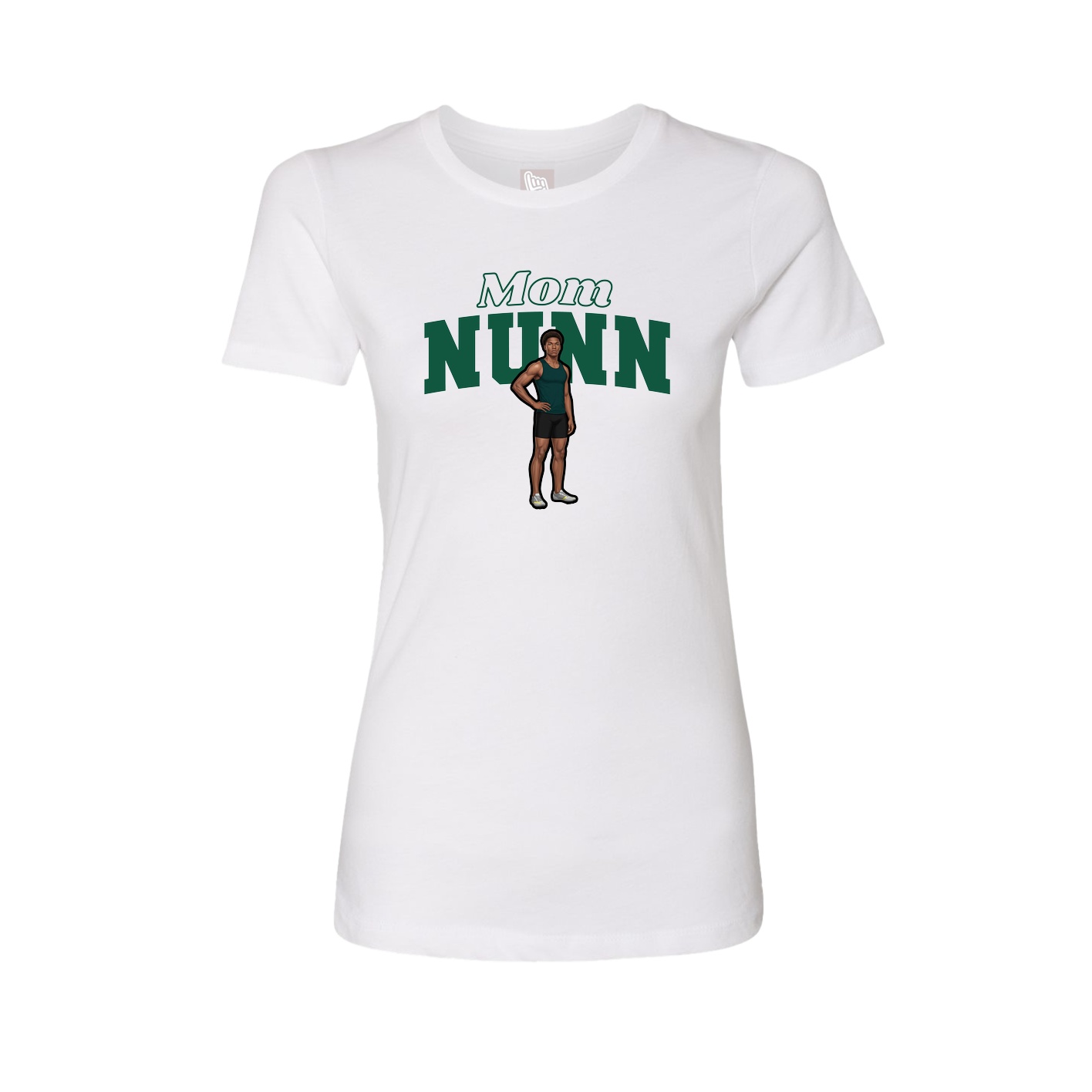 Womens Tee — Mothers Day Block in White