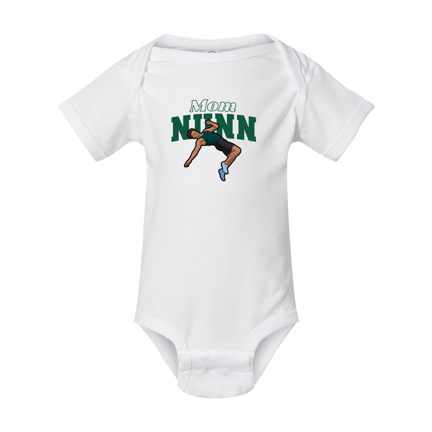Baby Onesie — Mothers Day Block in White