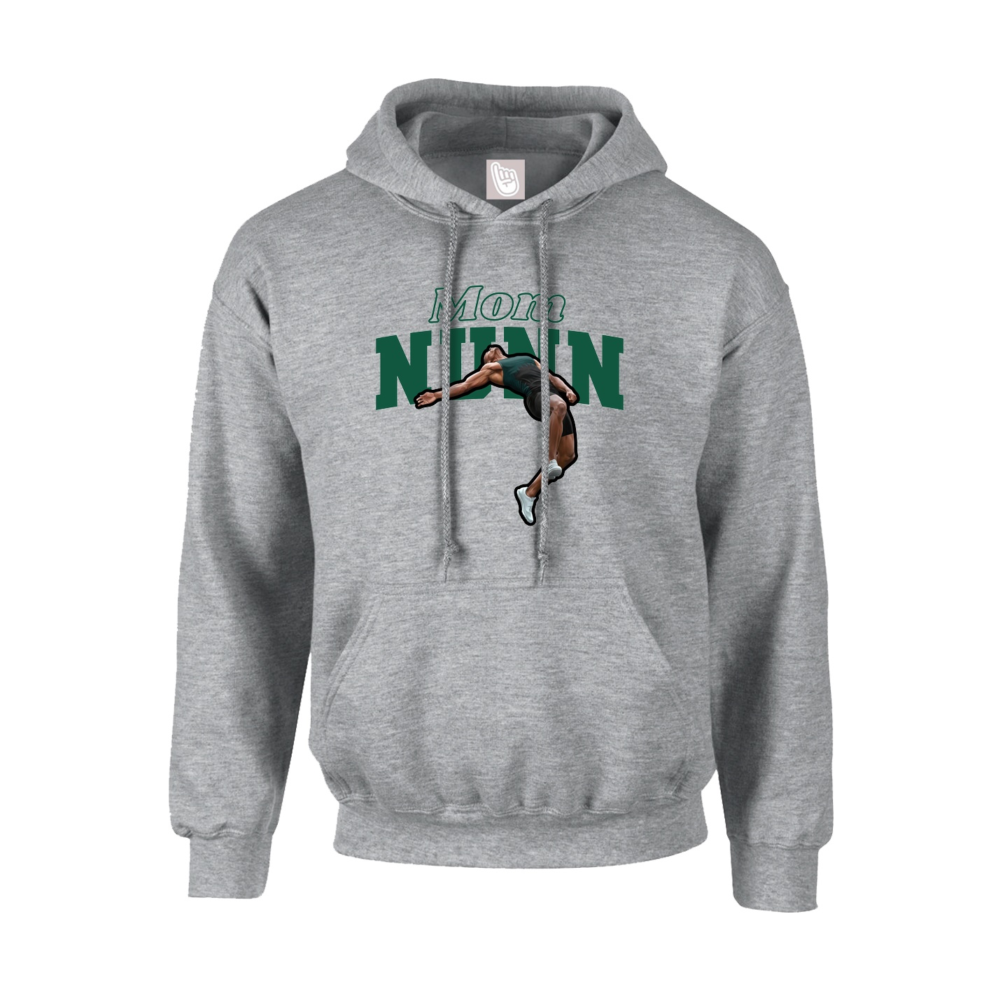 Youth Hoodie — Mothers Day Block in Grey