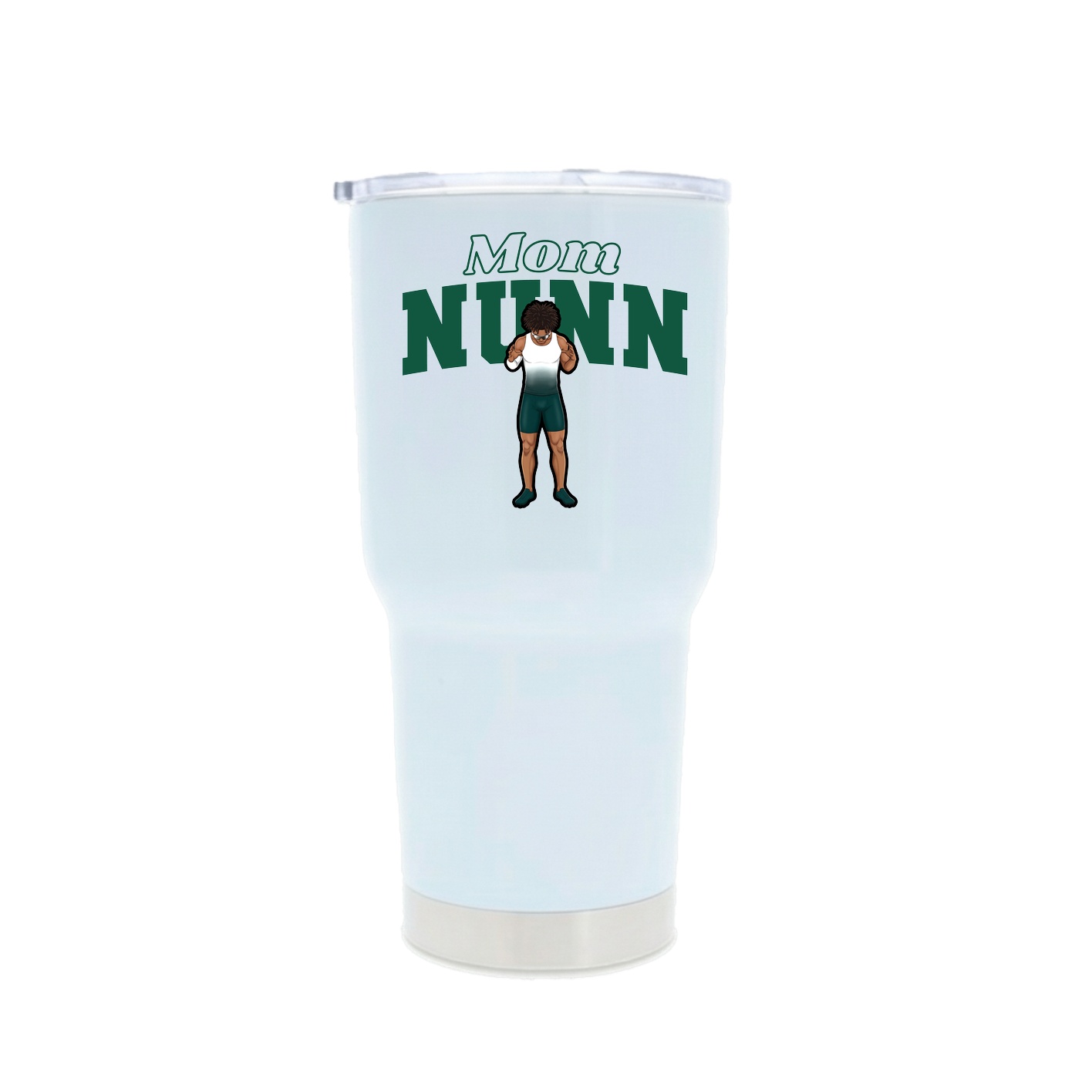 30oz Stainless Steel Tumbler — Mothers Day Block in White
