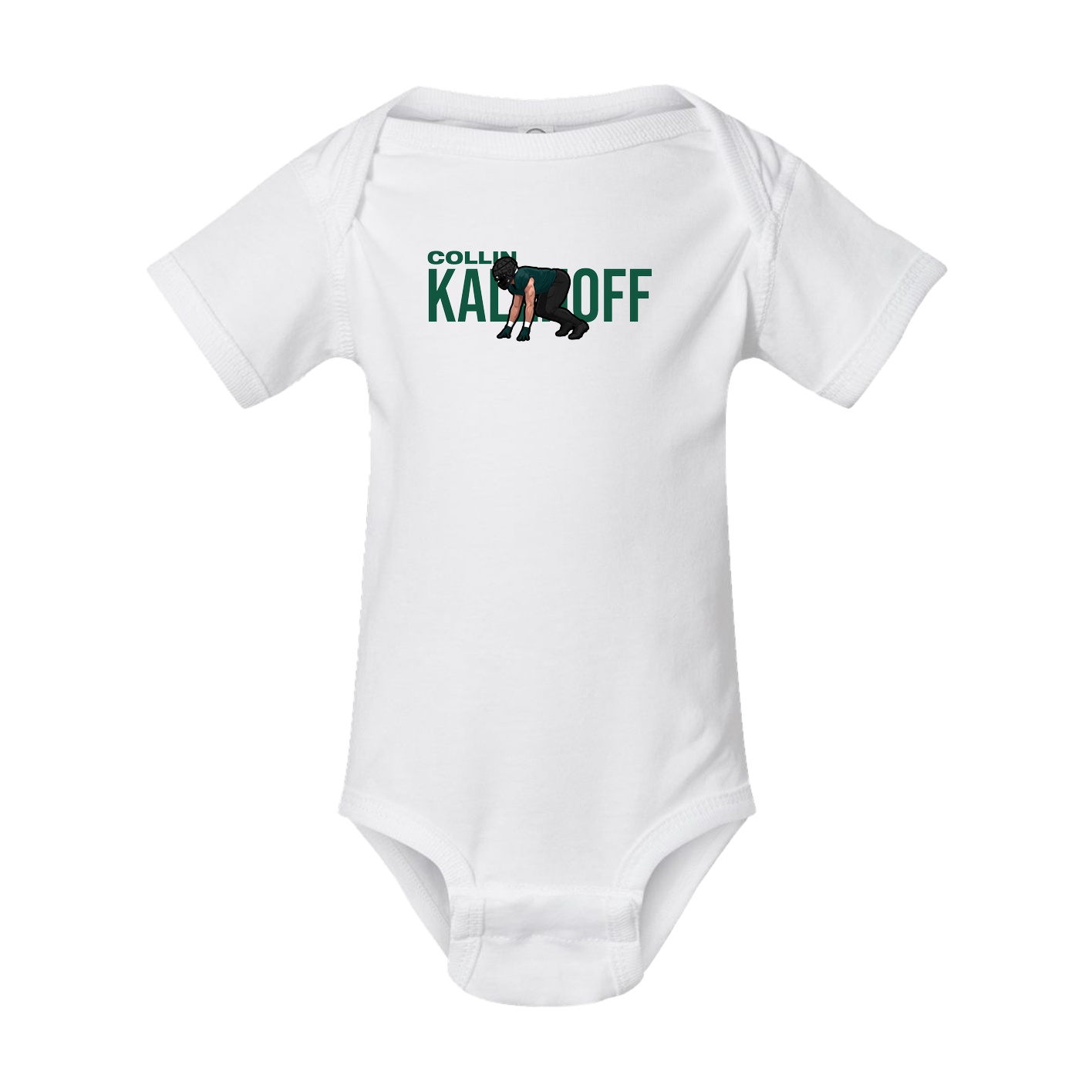 Baby Onesie — Player Name in White