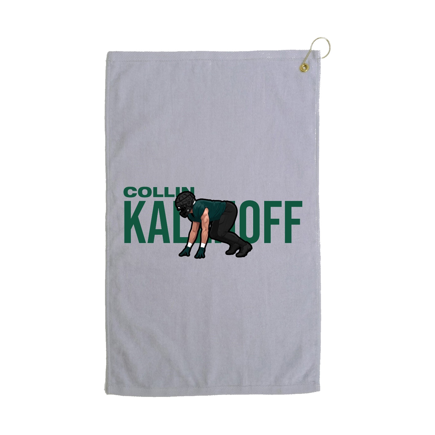 Golf Towel — Player Name in Grey