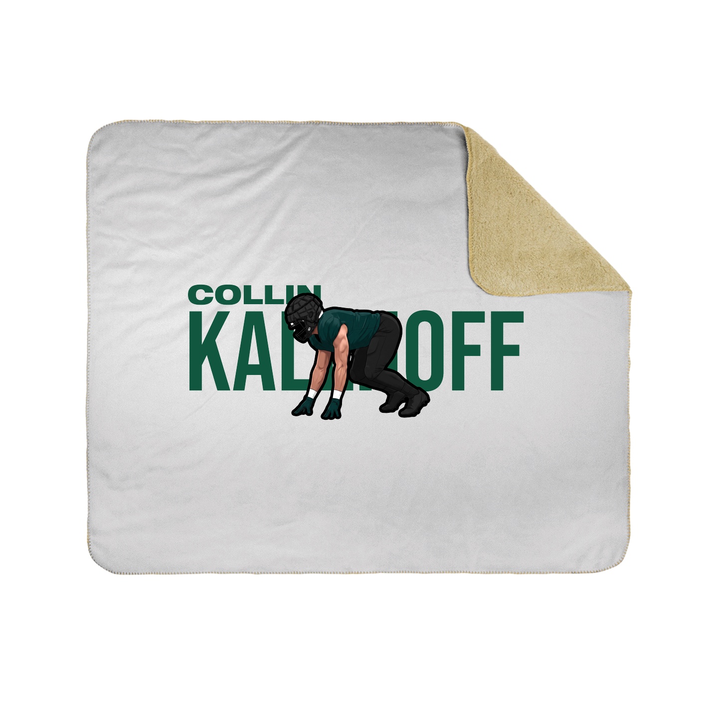 Throw Blanket — Player Name in White