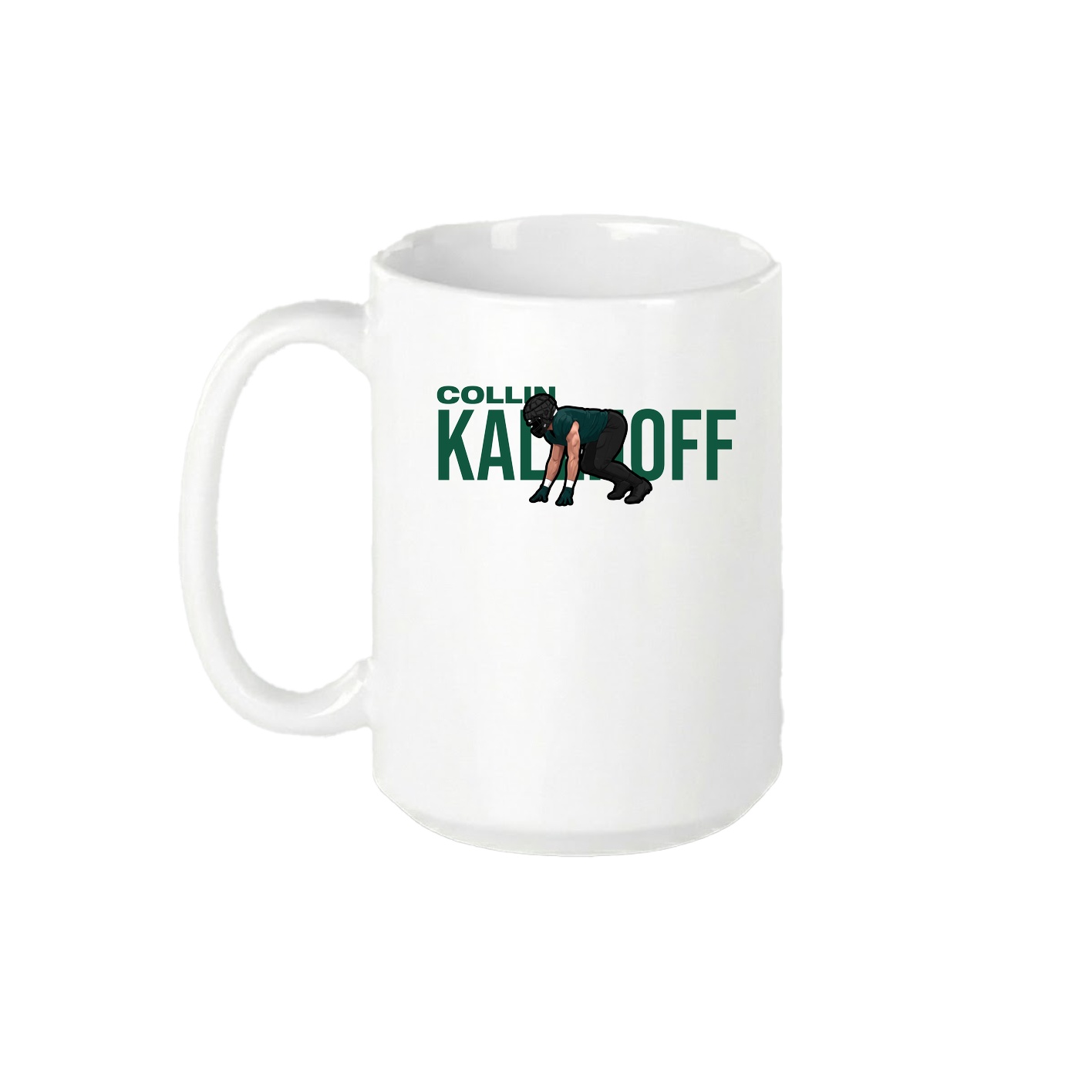 15oz Coffee Mug — Player Name in White