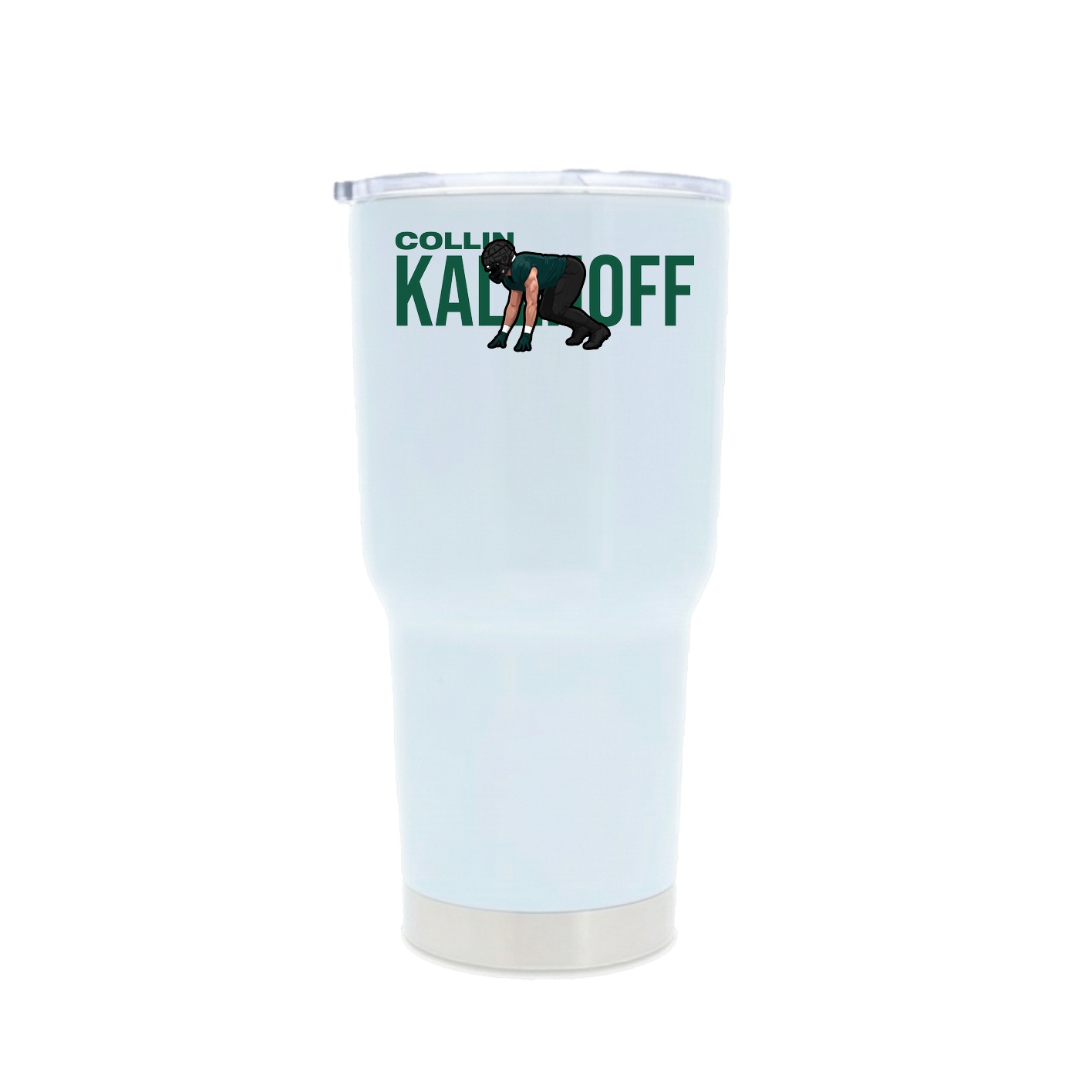 30oz Stainless Steel Tumbler — Player Name in White