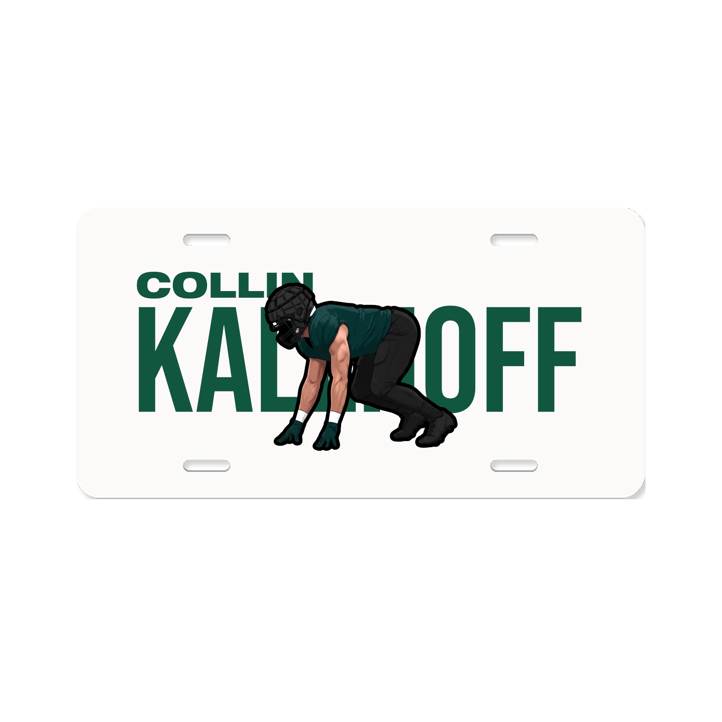 License Plate — Player Name in Classic